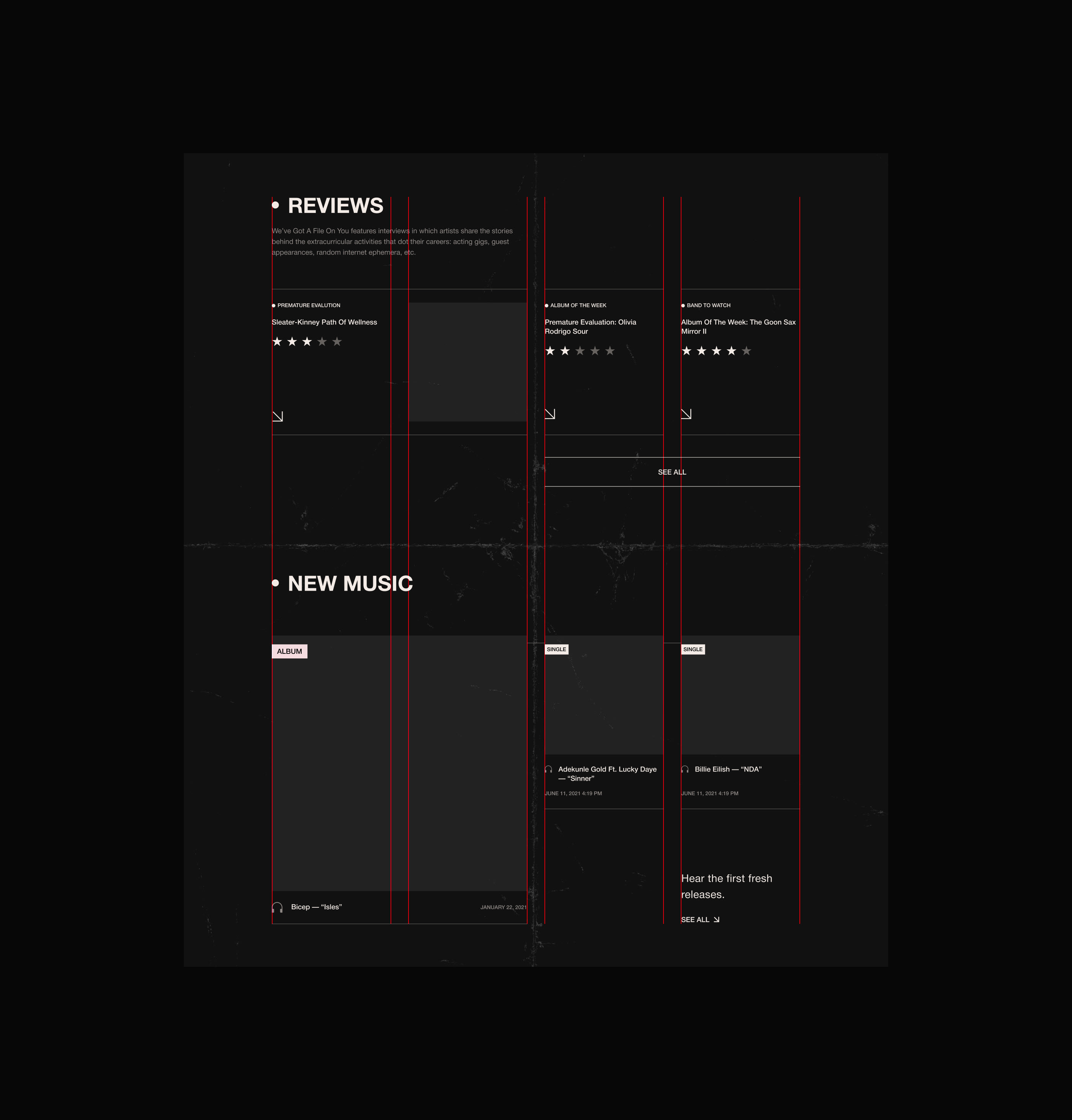 Stereogum Music News — Изображение №12 — Интерфейсы на Dprofile