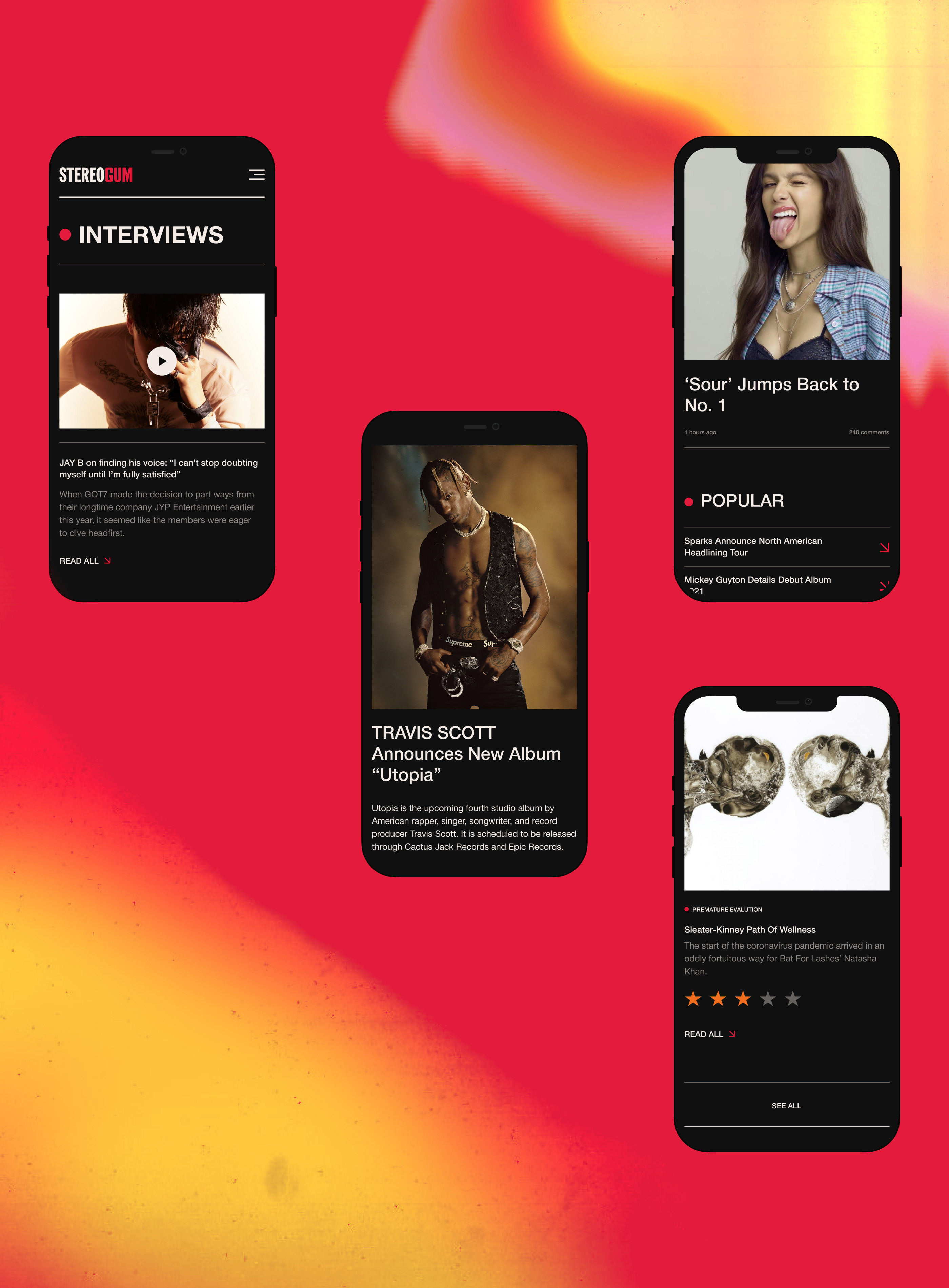 Stereogum Music News — Изображение №5 — Интерфейсы на Dprofile