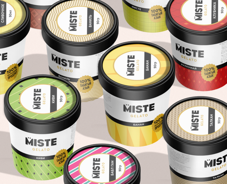 Ice cream Miste Gelato — Брендинг, Графика на Dprofile