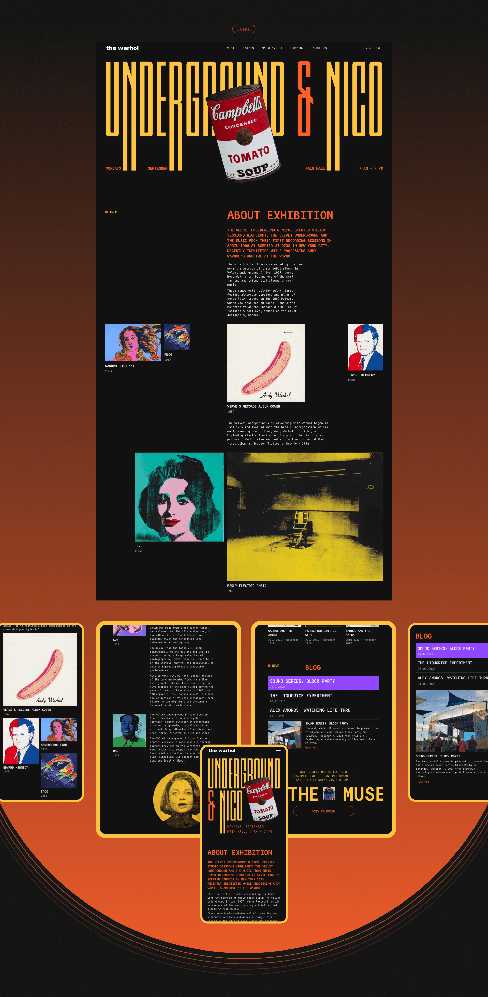 Andy Warhol Museum website — Изображение №7 — Интерфейсы на Dprofile
