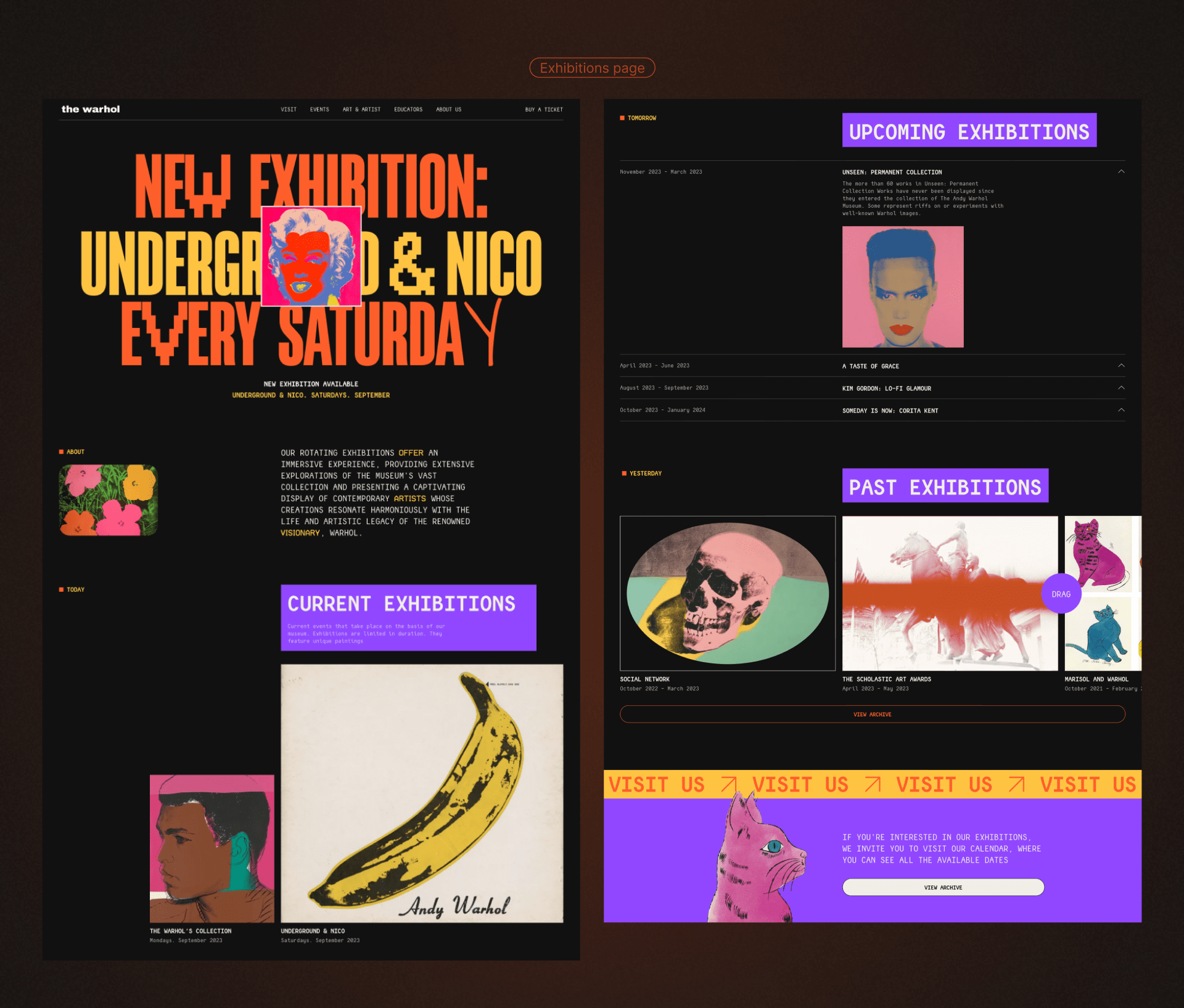 Andy Warhol Museum website — Изображение №5 — Интерфейсы на Dprofile