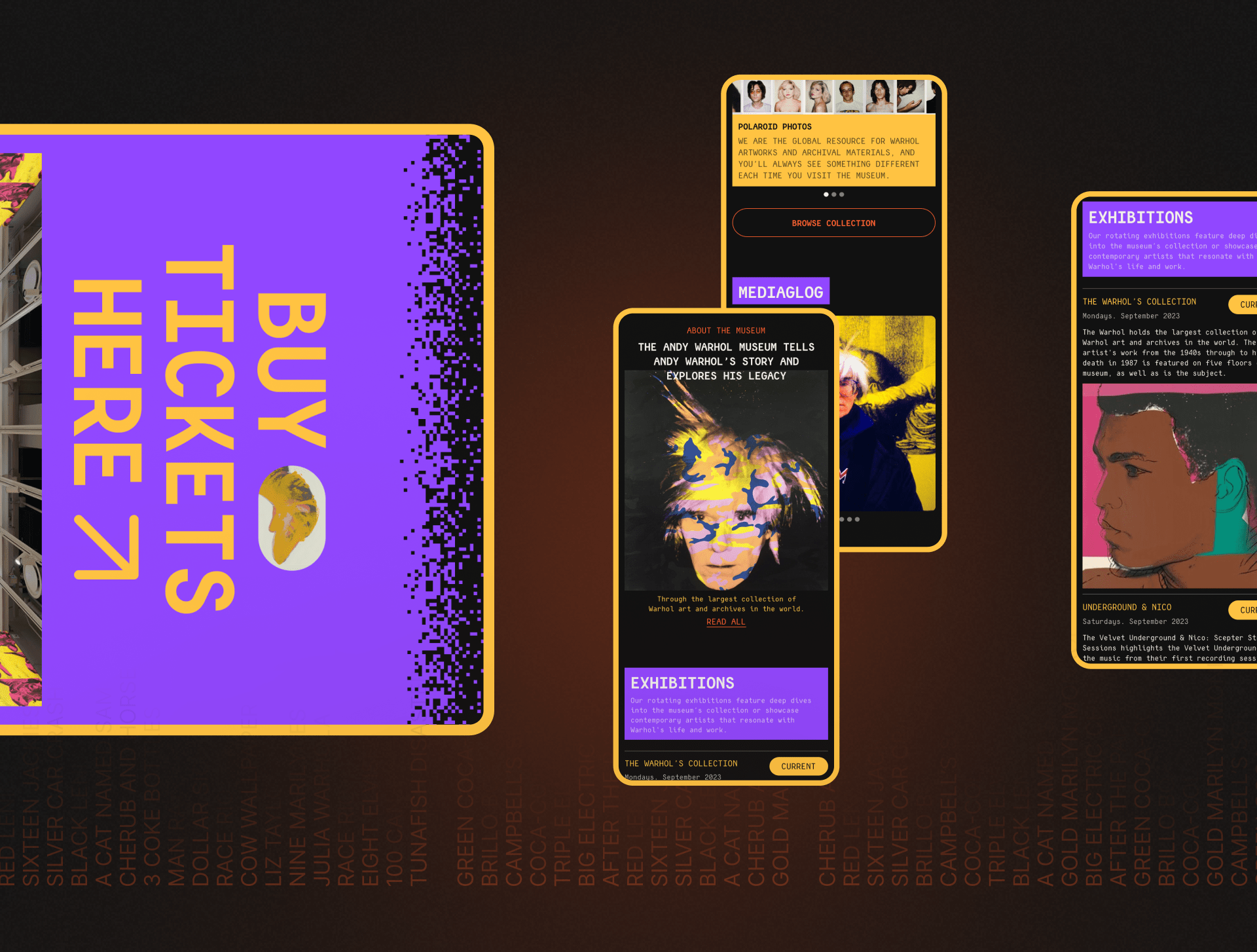 Andy Warhol Museum website — Изображение №4 — Интерфейсы на Dprofile
