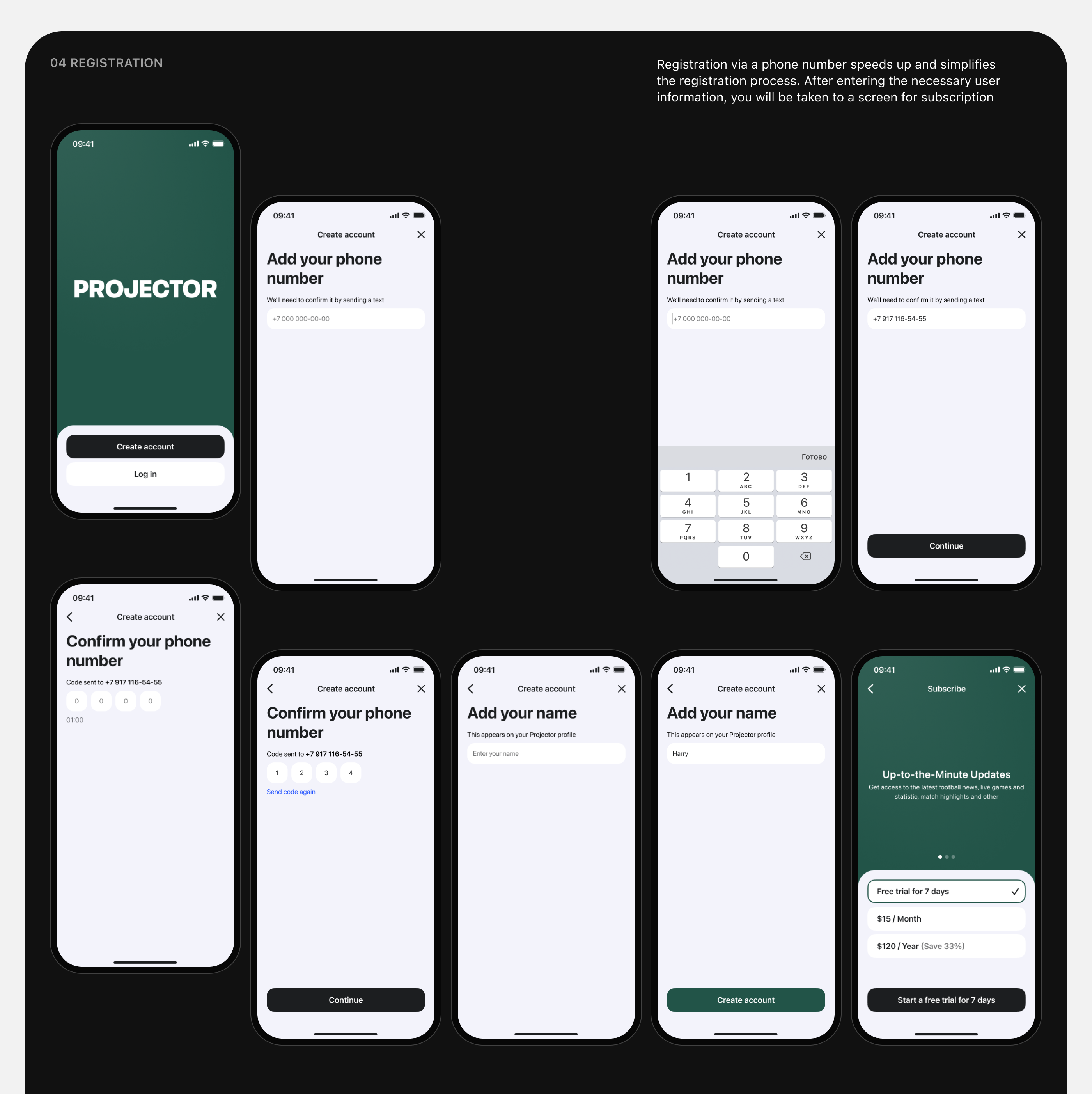 Projector — football news and statistic | Mobile App — Изображение №6 — Интерфейсы на Dprofile