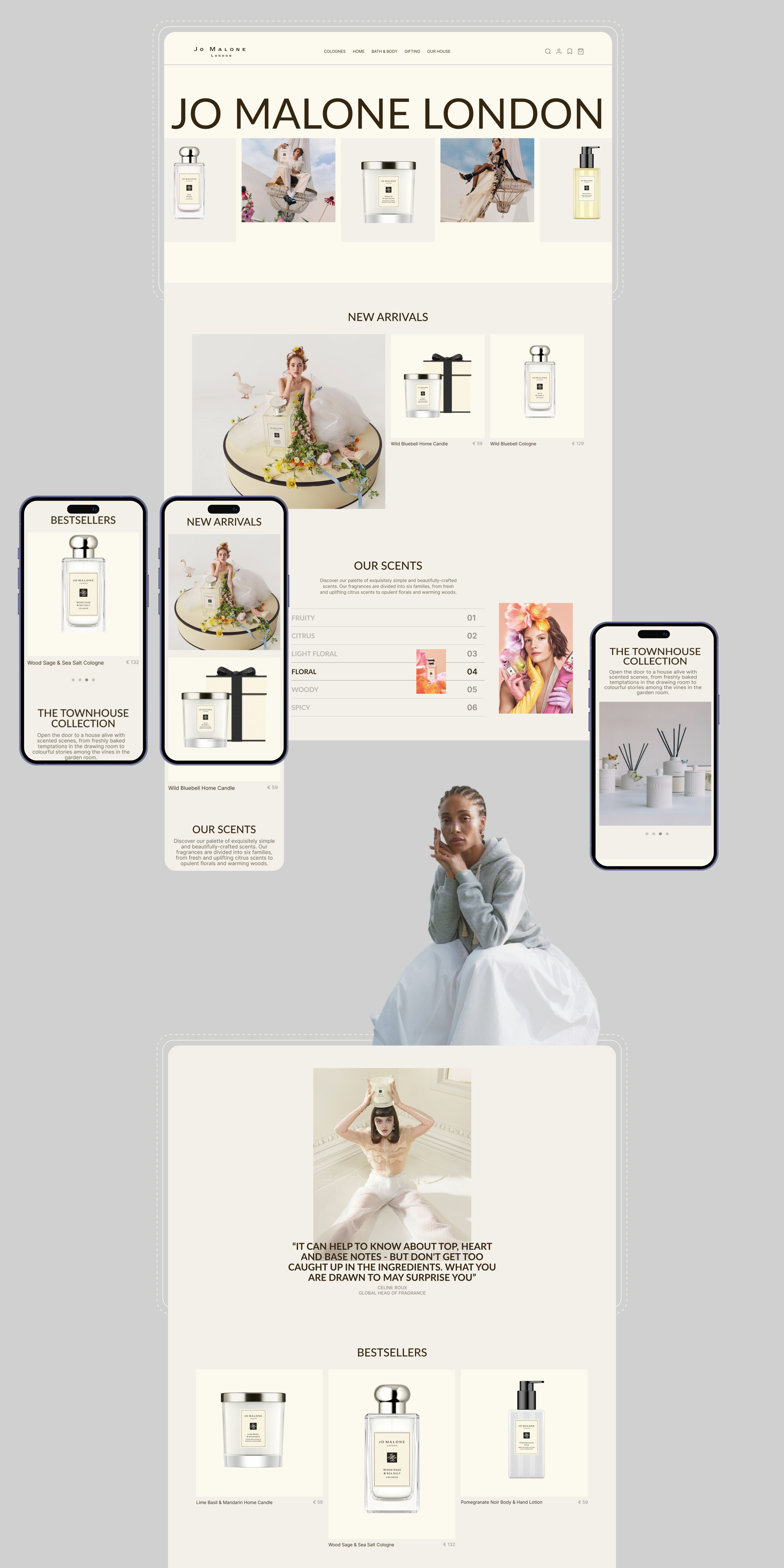 Jo Malone London |E-COMMERCE REDESIGN — Изображение №2 — Интерфейсы, Брендинг на Dprofile
