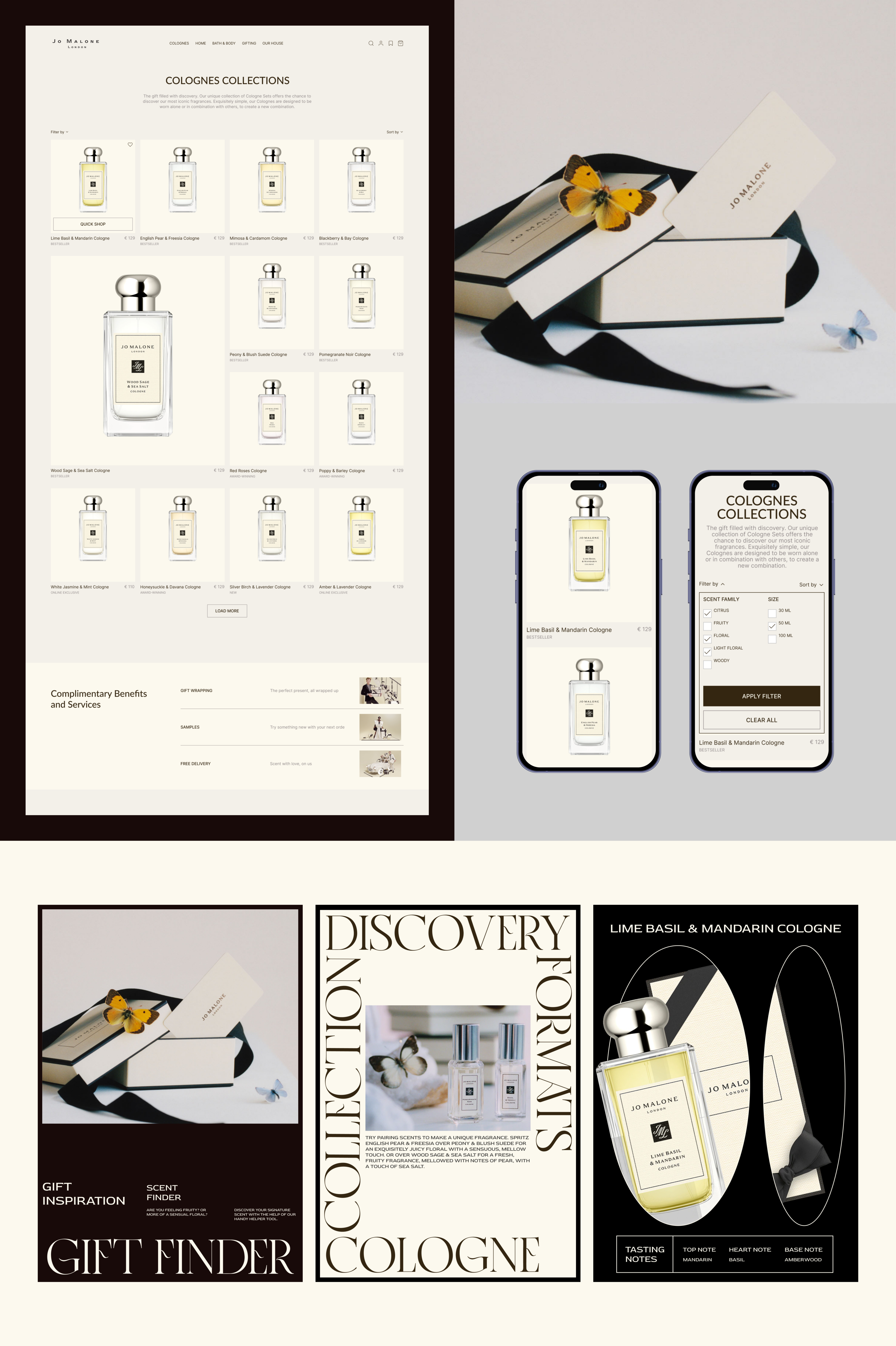 Jo Malone London |E-COMMERCE REDESIGN — Изображение №4 — Интерфейсы, Брендинг на Dprofile