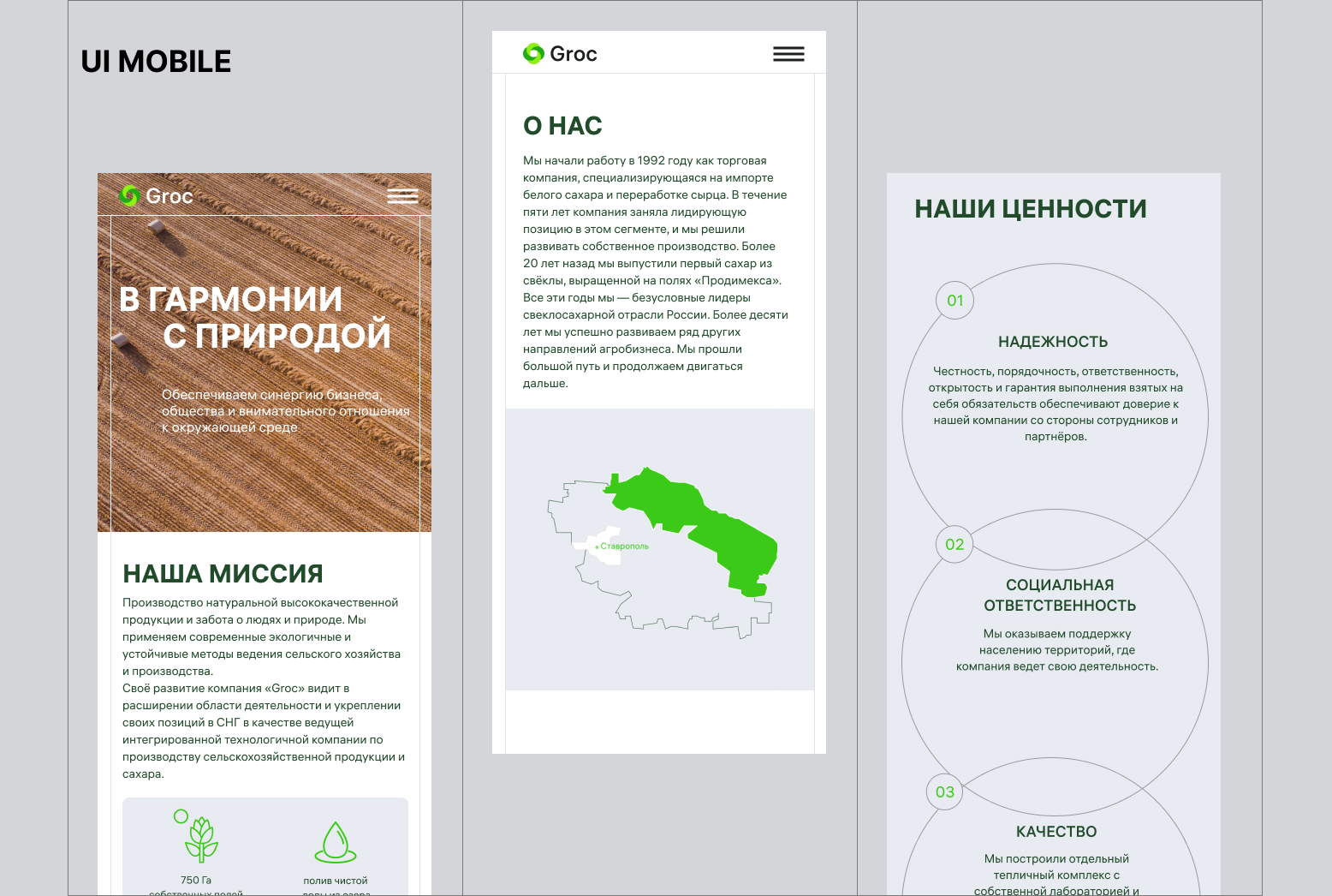 UI дизайн сайта для фермы натурального хозяйства — Изображение №10 — Интерфейсы на Dprofile