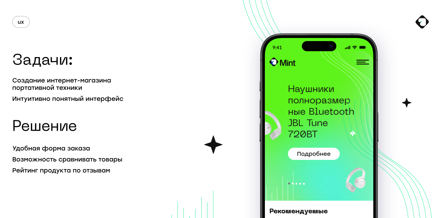 Mint.E-commerce — Изображение №2 — Интерфейсы, Брендинг на Dprofile