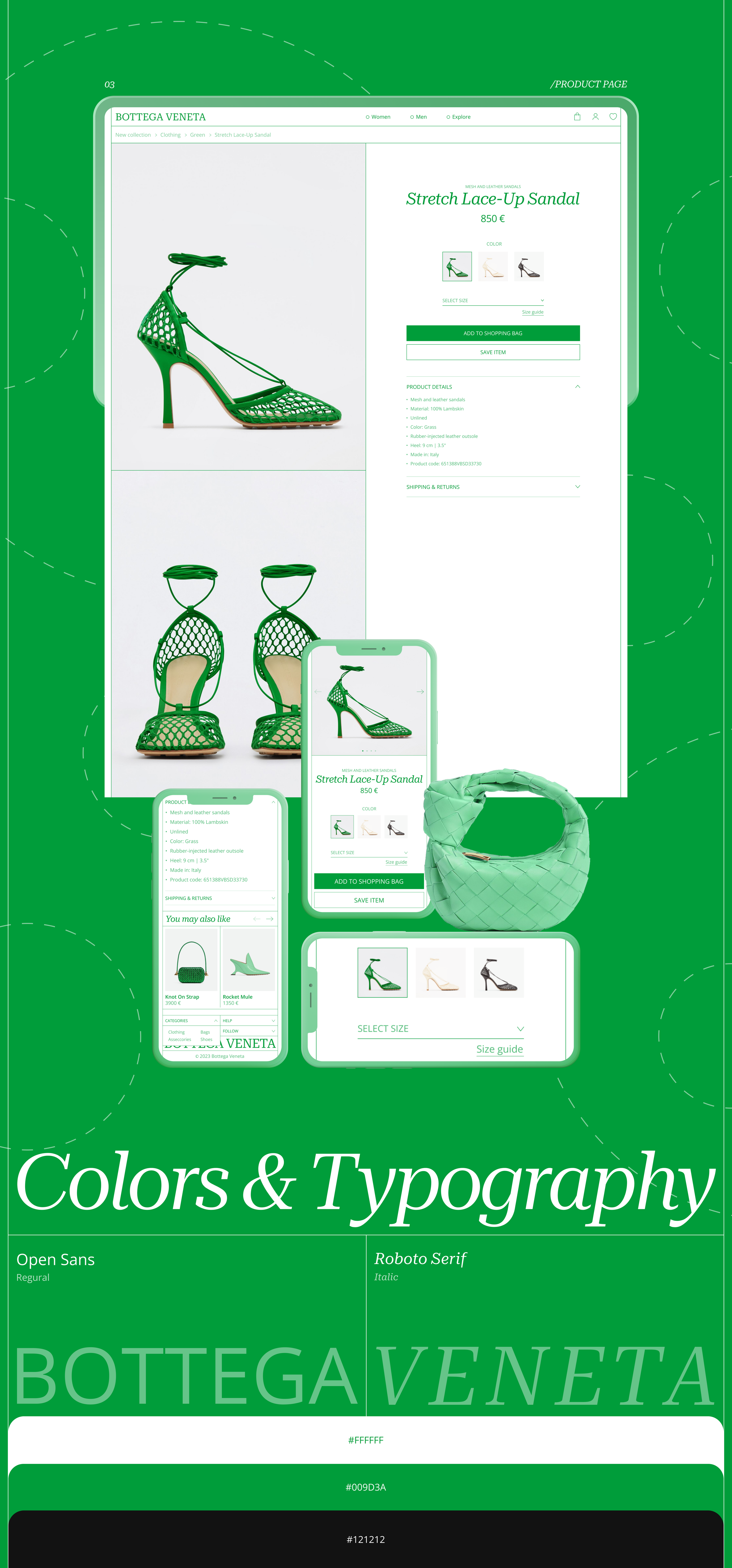 Bottega Veneta | E-commerce redesign — Изображение №5 — Интерфейсы, Брендинг на Dprofile
