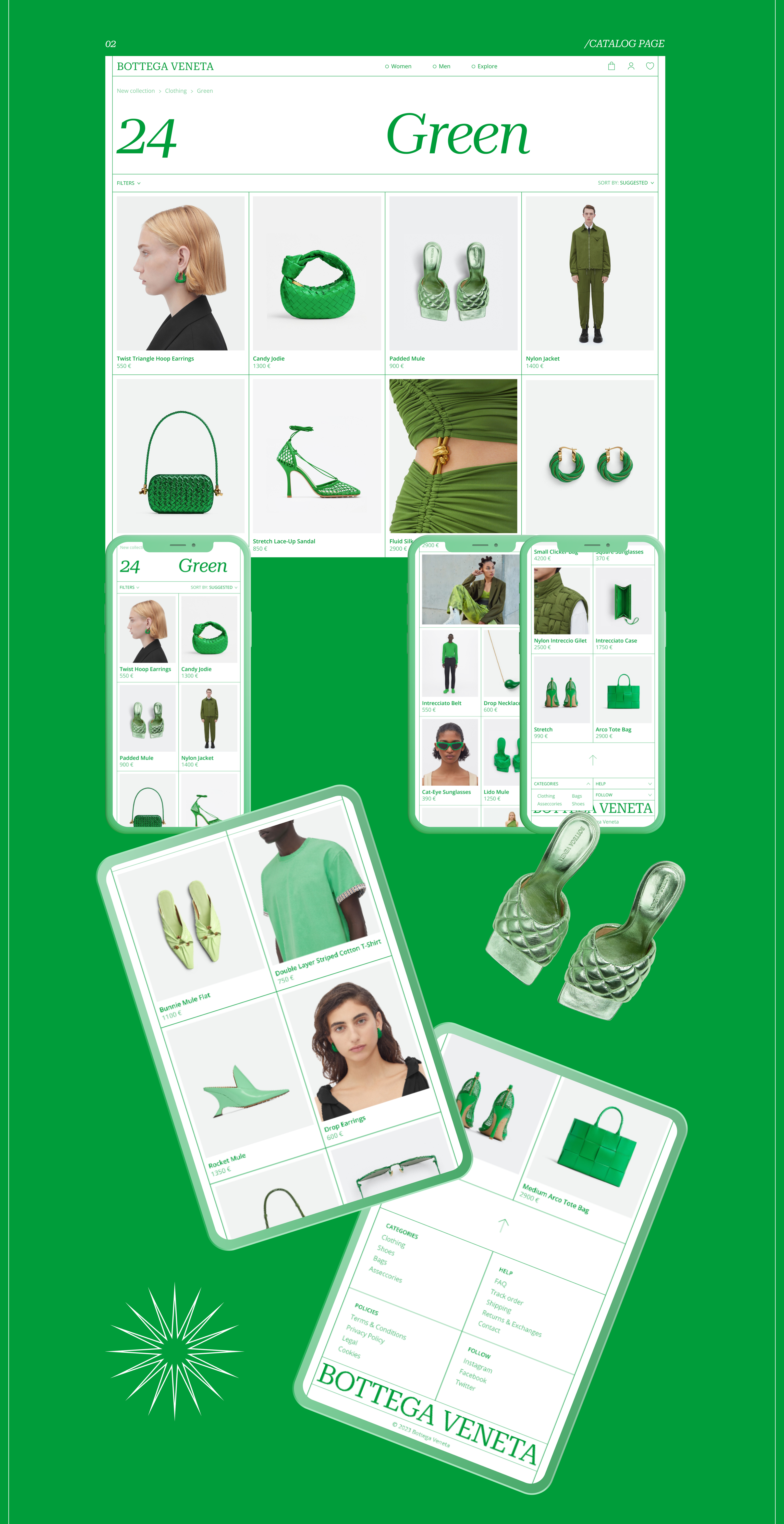 Bottega Veneta | E-commerce redesign — Изображение №3 — Интерфейсы, Брендинг на Dprofile