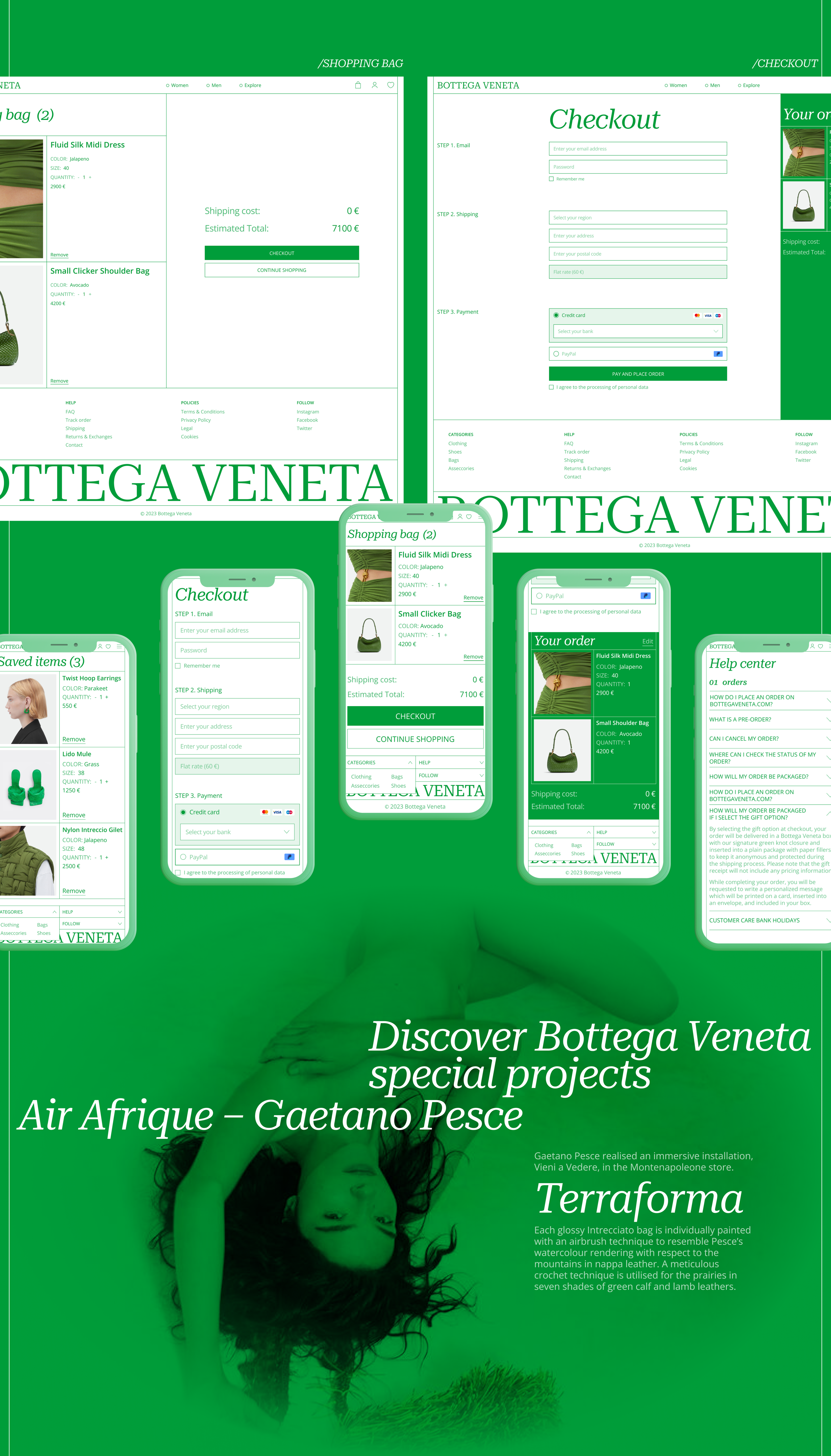 Bottega Veneta | E-commerce redesign — Изображение №6 — Интерфейсы, Брендинг на Dprofile