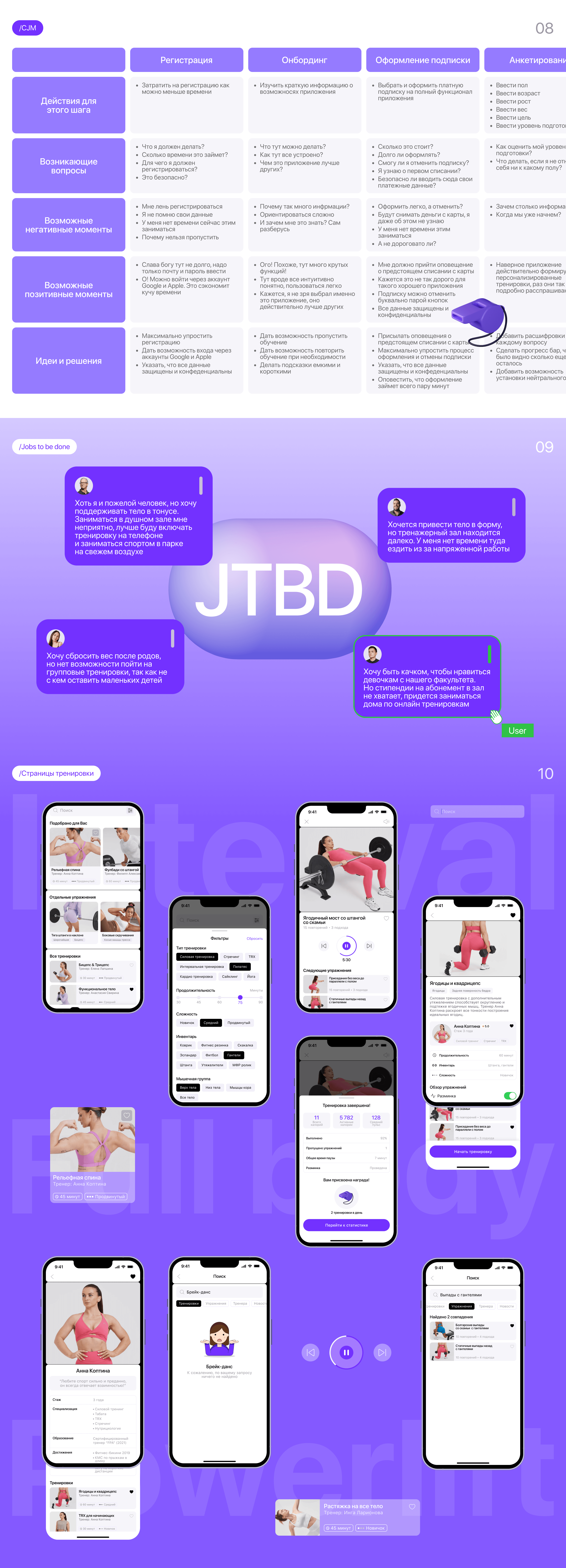 Fitness mobile app | MOVE WITH US — Изображение №8 — Интерфейсы, Иллюстрация на Dprofile