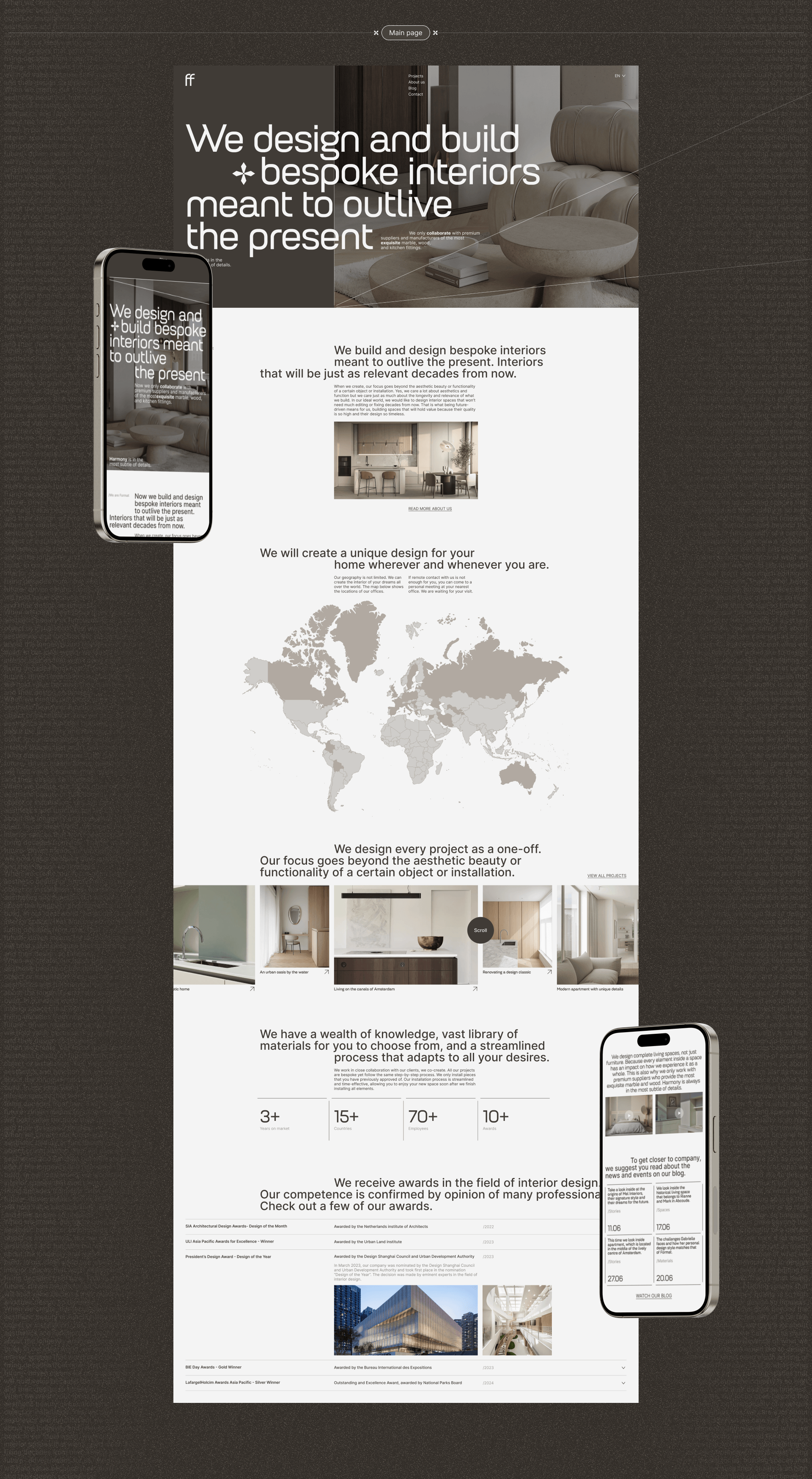 Format Furniture | Corporate website — Изображение №3 — Интерфейсы, Анимация на Dprofile
