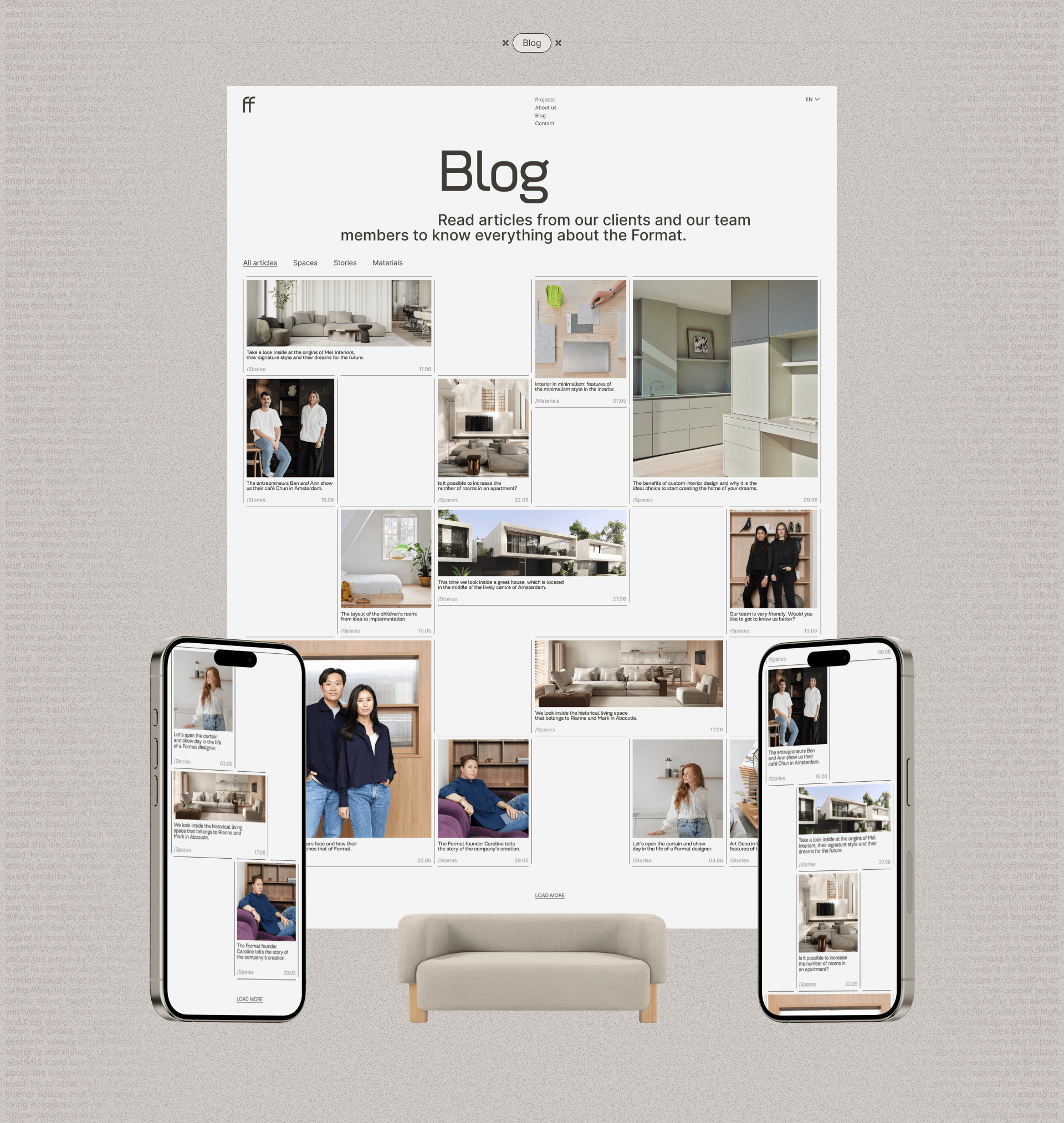 Format Furniture | Corporate website — Изображение №11 — Интерфейсы, Анимация на Dprofile