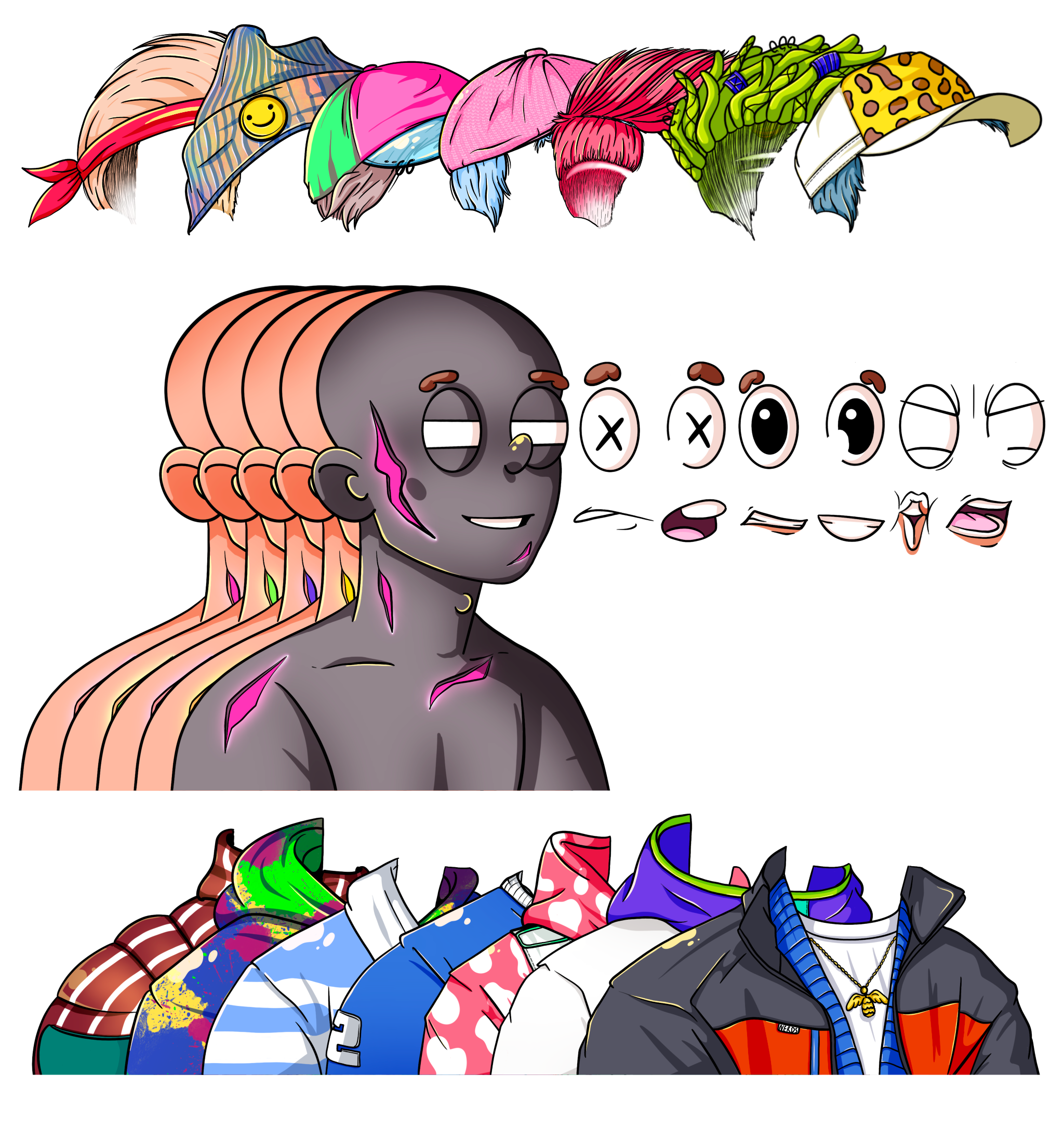 THE NERDS UNIWERSE. NFT collection. Character Design — Изображение №25 — Иллюстрация на Dprofile