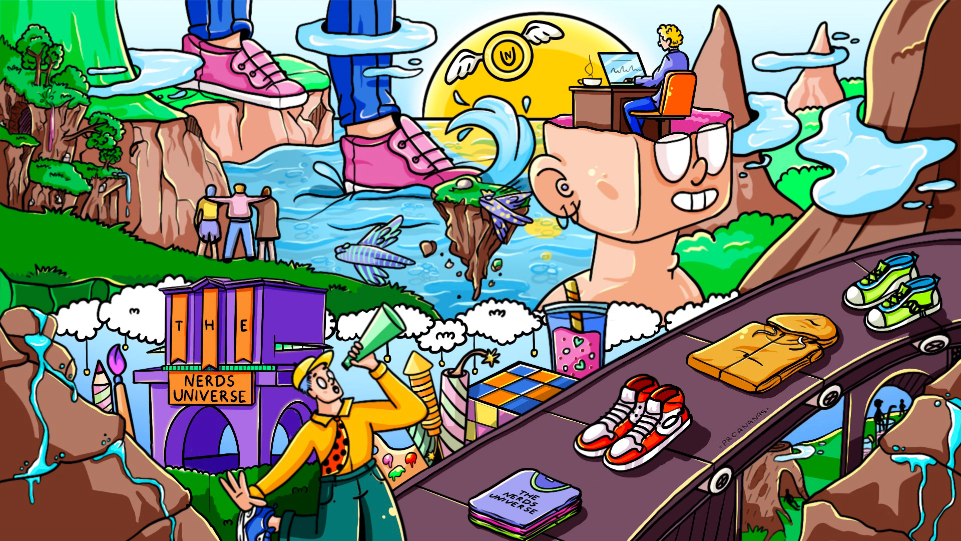THE NERDS UNIWERSE. NFT collection. Character Design — Изображение №7 — Иллюстрация на Dprofile