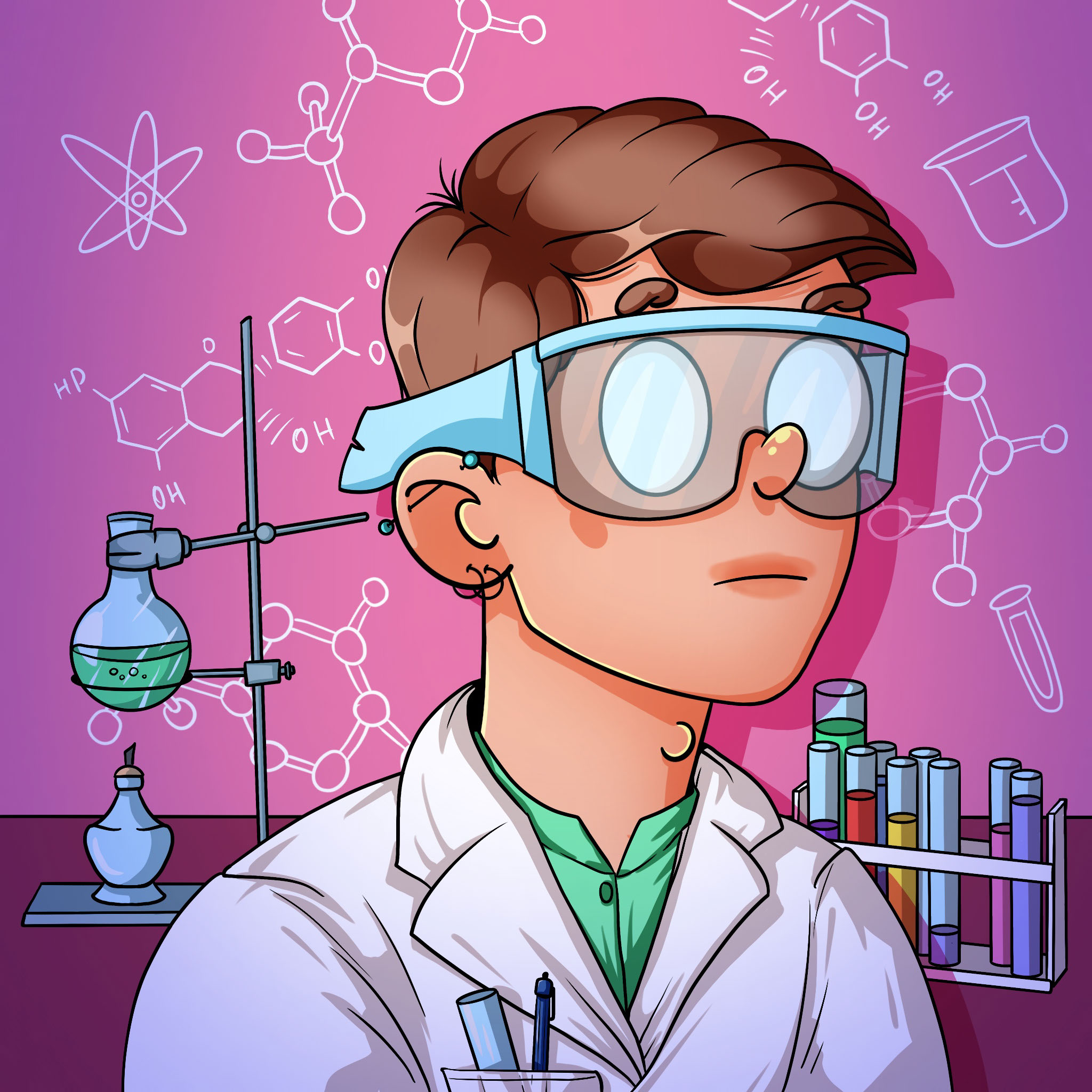 THE NERDS UNIWERSE. NFT collection. Character Design — Изображение №44 — Иллюстрация на Dprofile