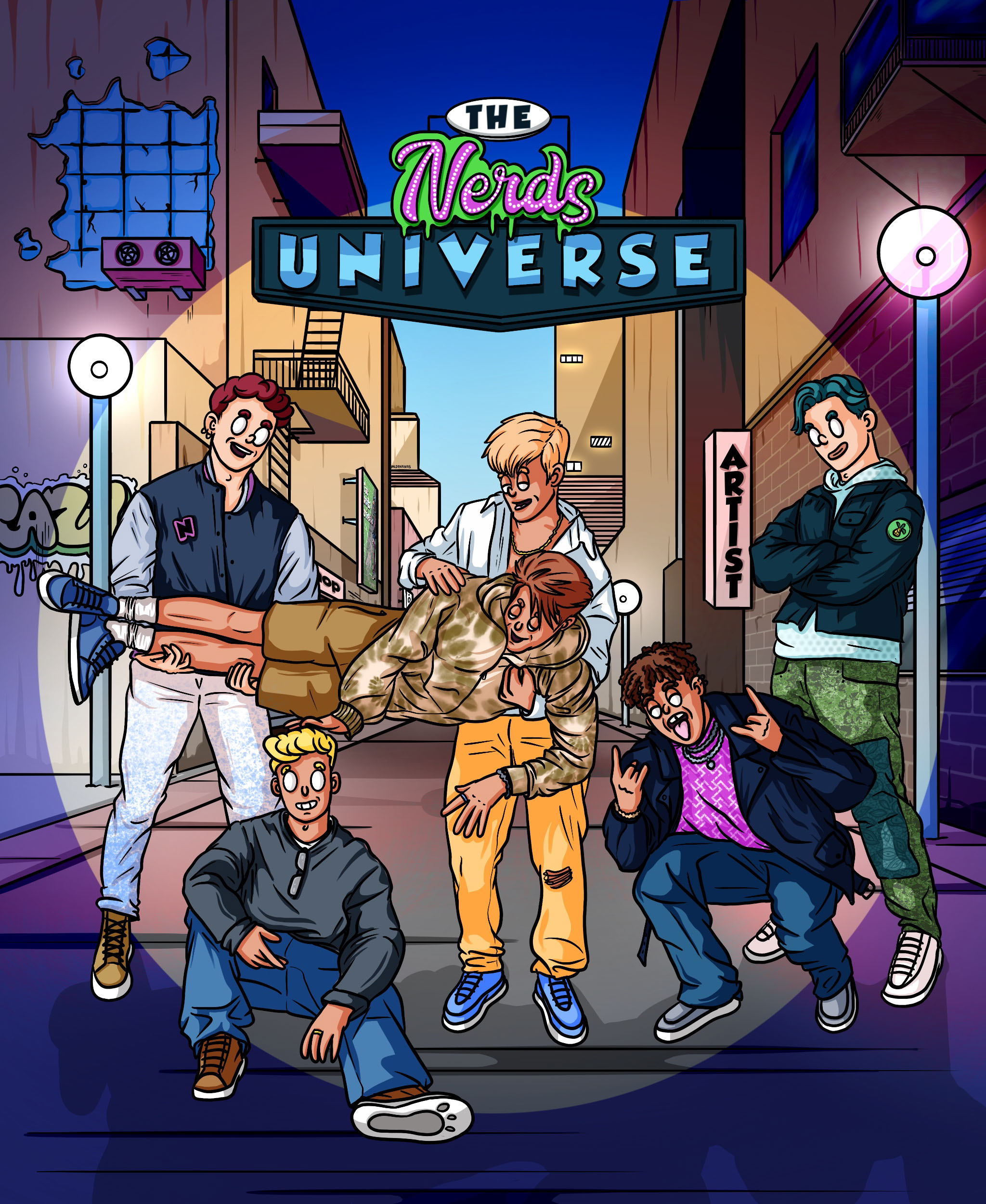 THE NERDS UNIWERSE. NFT collection. Character Design — Изображение №39 — Иллюстрация на Dprofile