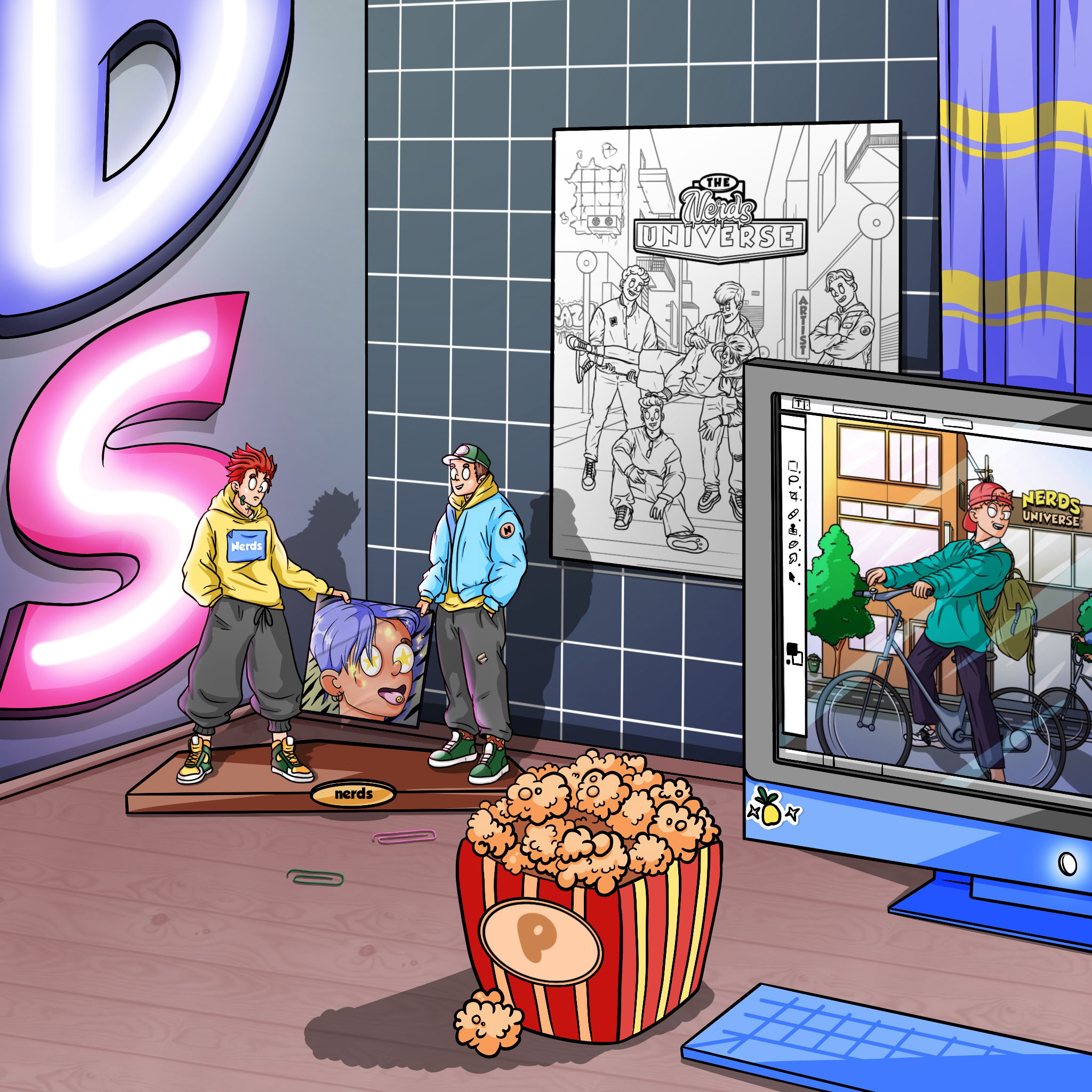 THE NERDS UNIWERSE. NFT collection. Character Design — Изображение №38 — Иллюстрация на Dprofile