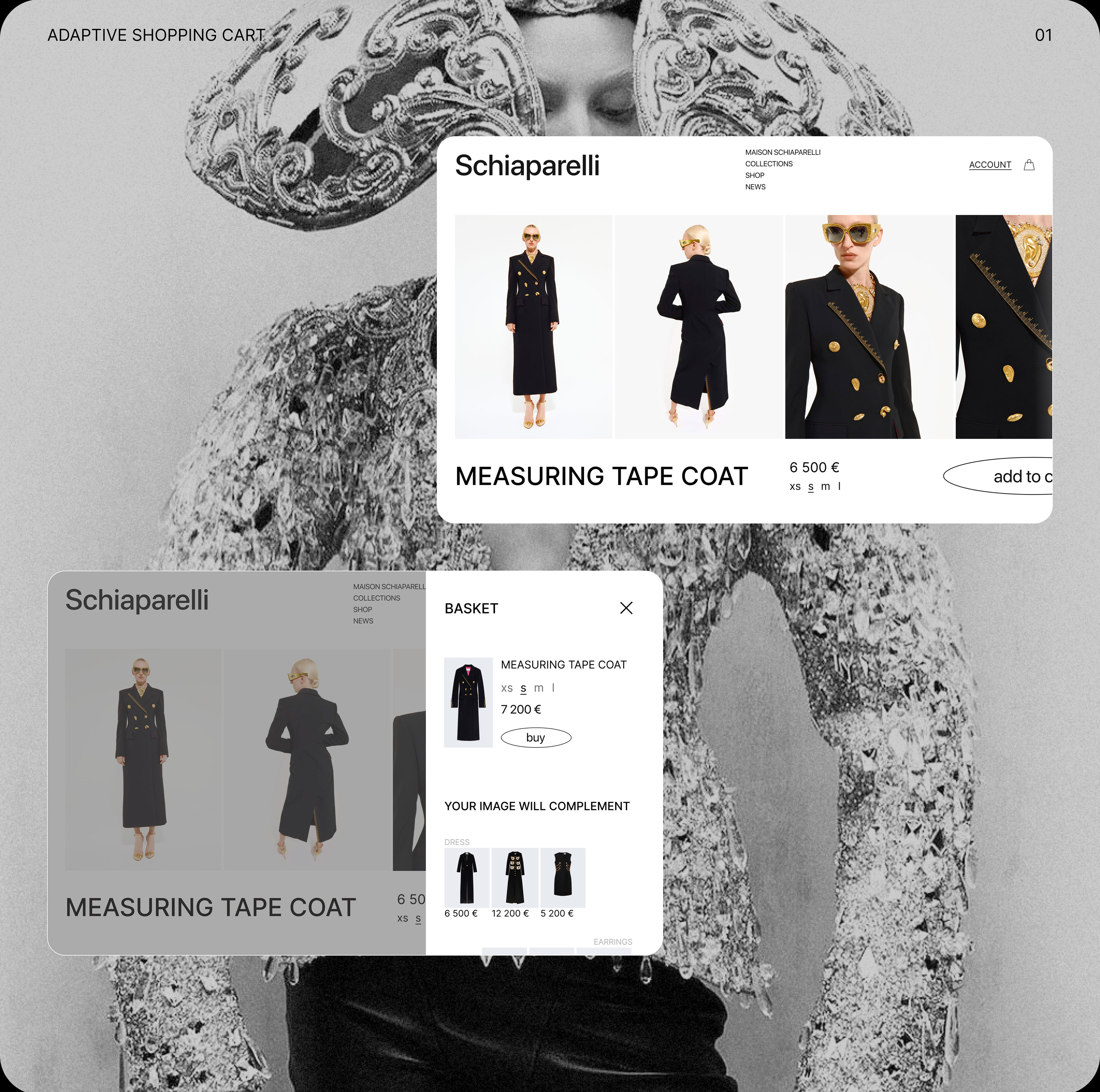 re-design SCHIAPARELLI — Изображение №10 — Интерфейсы на Dprofile