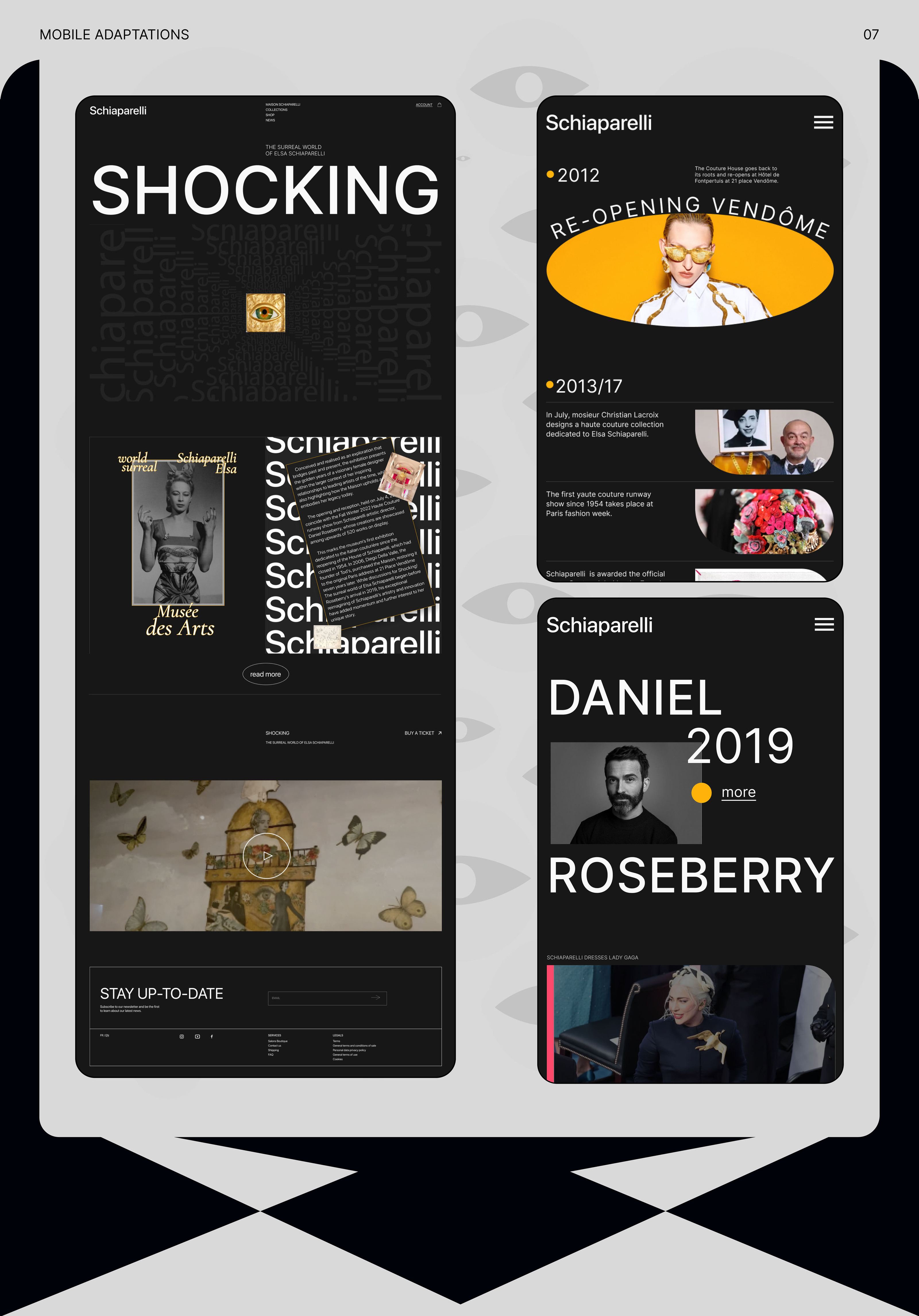 re-design SCHIAPARELLI — Изображение №7 — Интерфейсы на Dprofile
