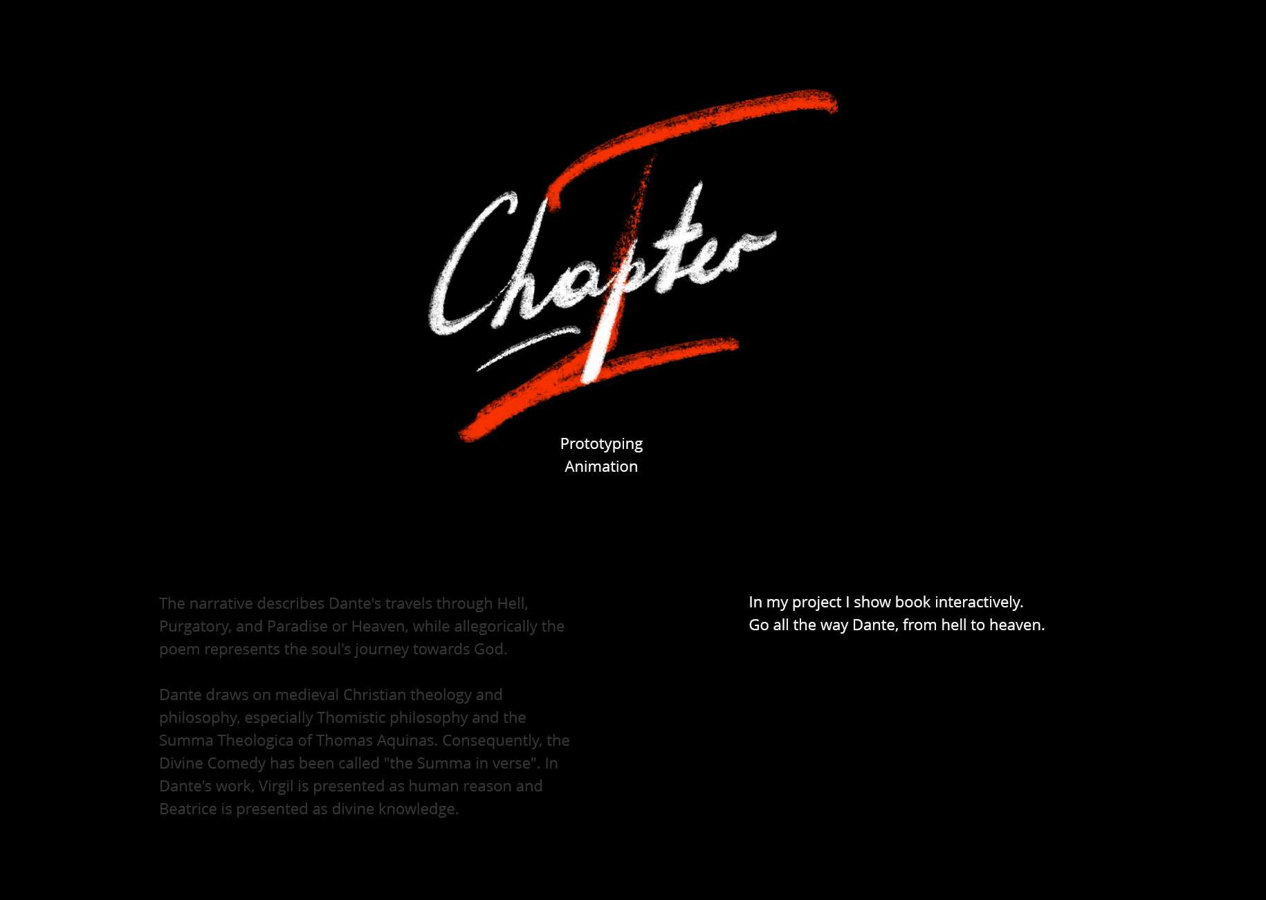 Божественная Комедия : Сайт-книга — Изображение №2 — Интерфейсы, 3D, Анимация на Dprofile
