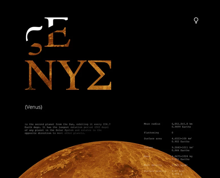 The PLANETS. Проект постеров на Dprofile