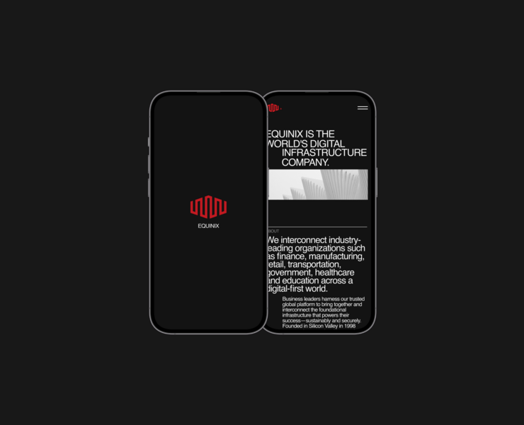 EQUINIX | Corporate website — Интерфейсы, Брендинг, Графика на Dprofile