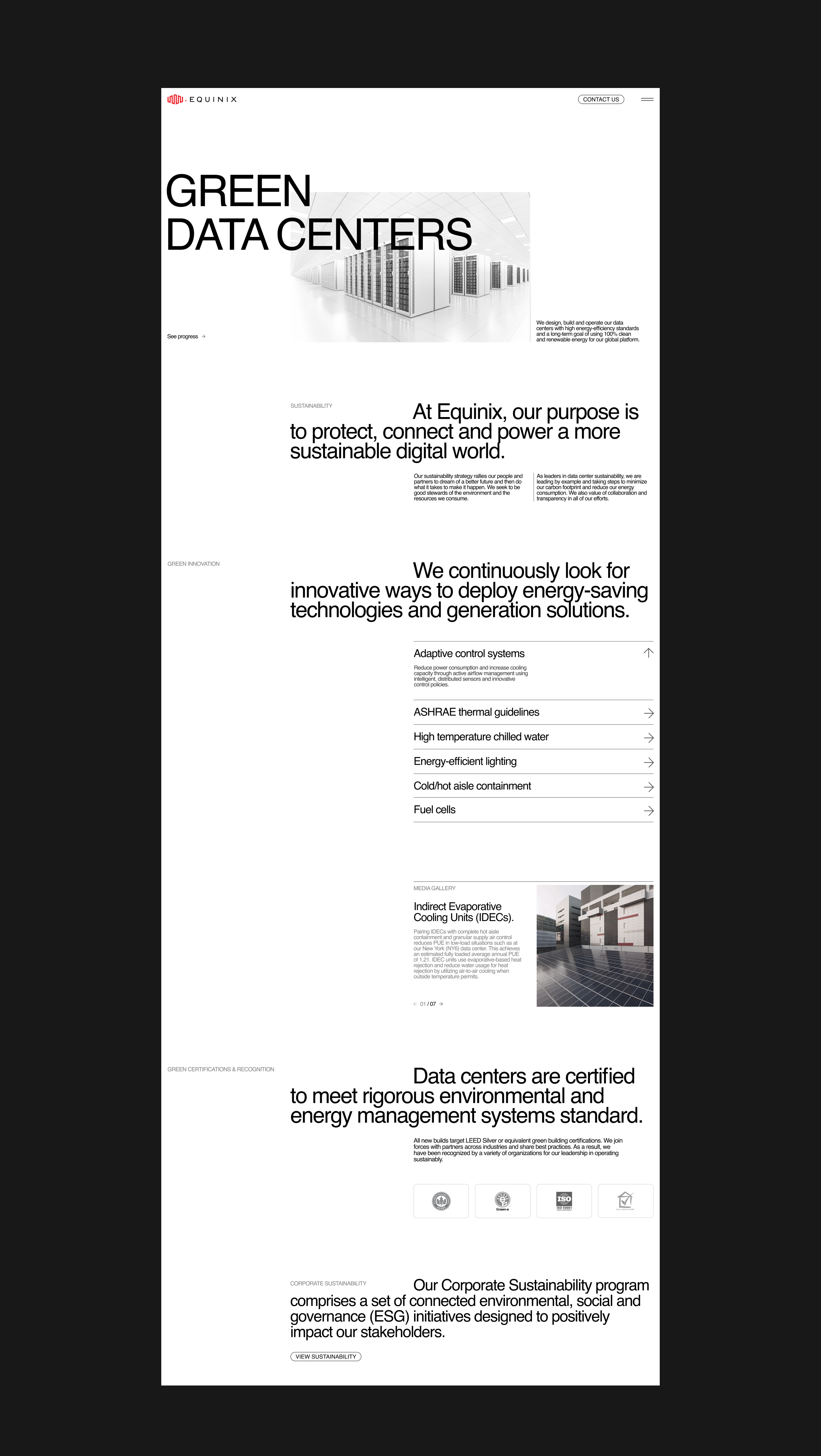 EQUINIX | Corporate website — Изображение №10 — Интерфейсы, Брендинг, Графика на Dprofile