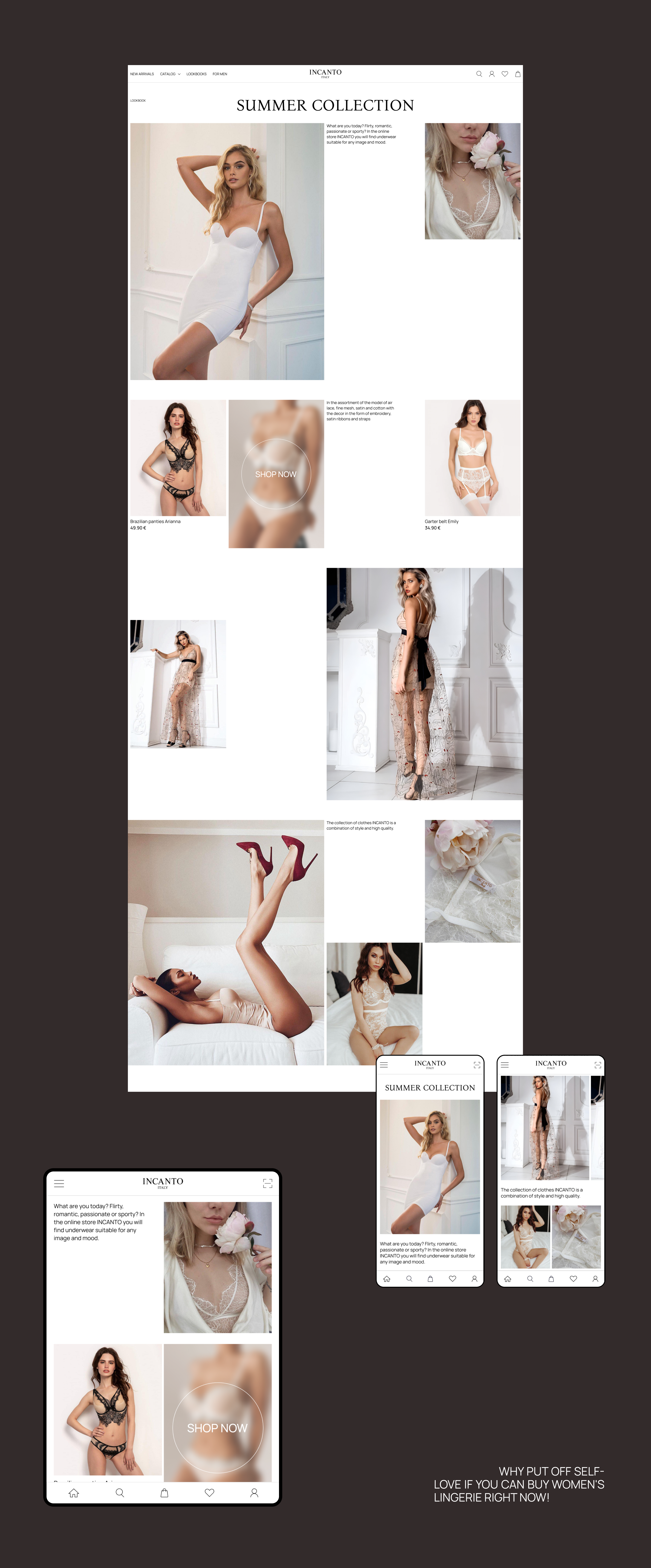 INCANTO | E-commerce redesign — Изображение №8 — Интерфейсы на Dprofile