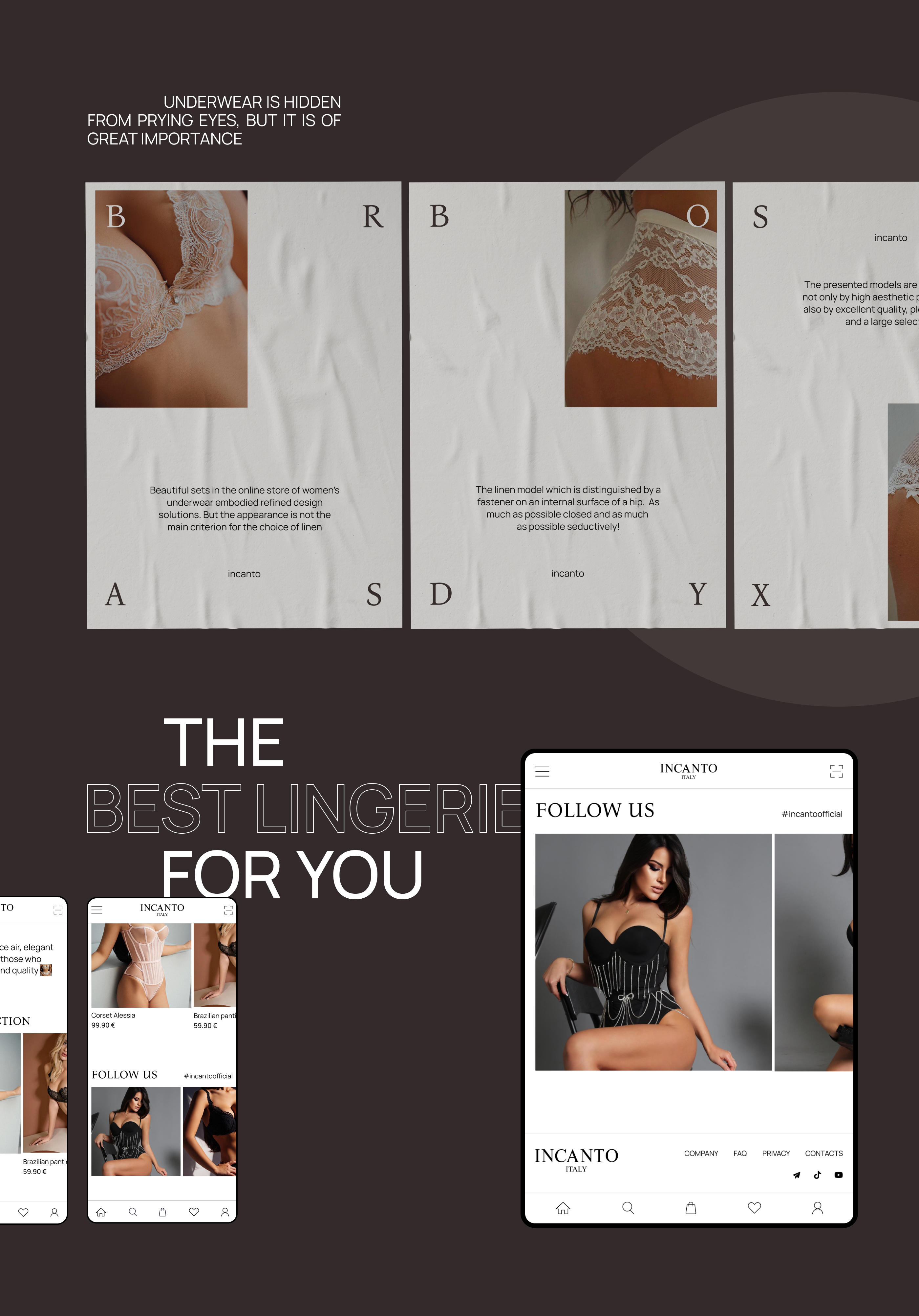INCANTO | E-commerce redesign — Изображение №3 — Интерфейсы на Dprofile