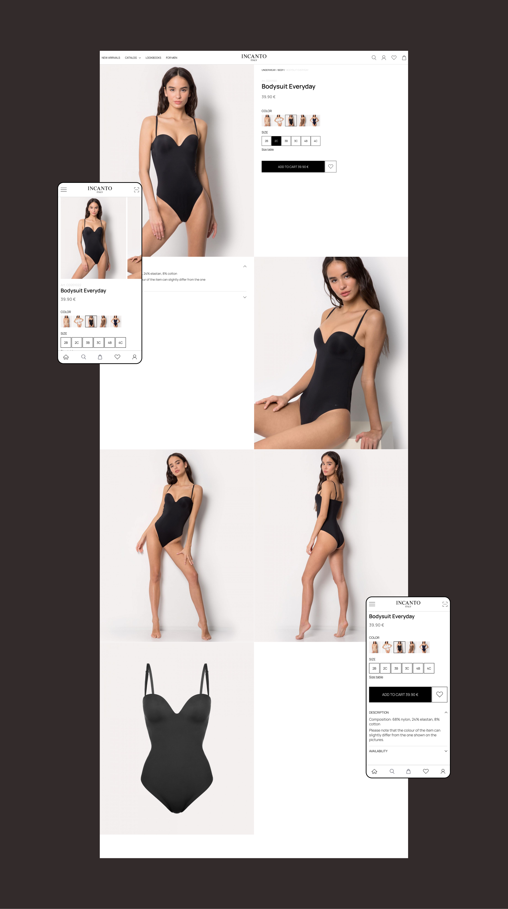INCANTO | E-commerce redesign — Изображение №6 — Интерфейсы на Dprofile