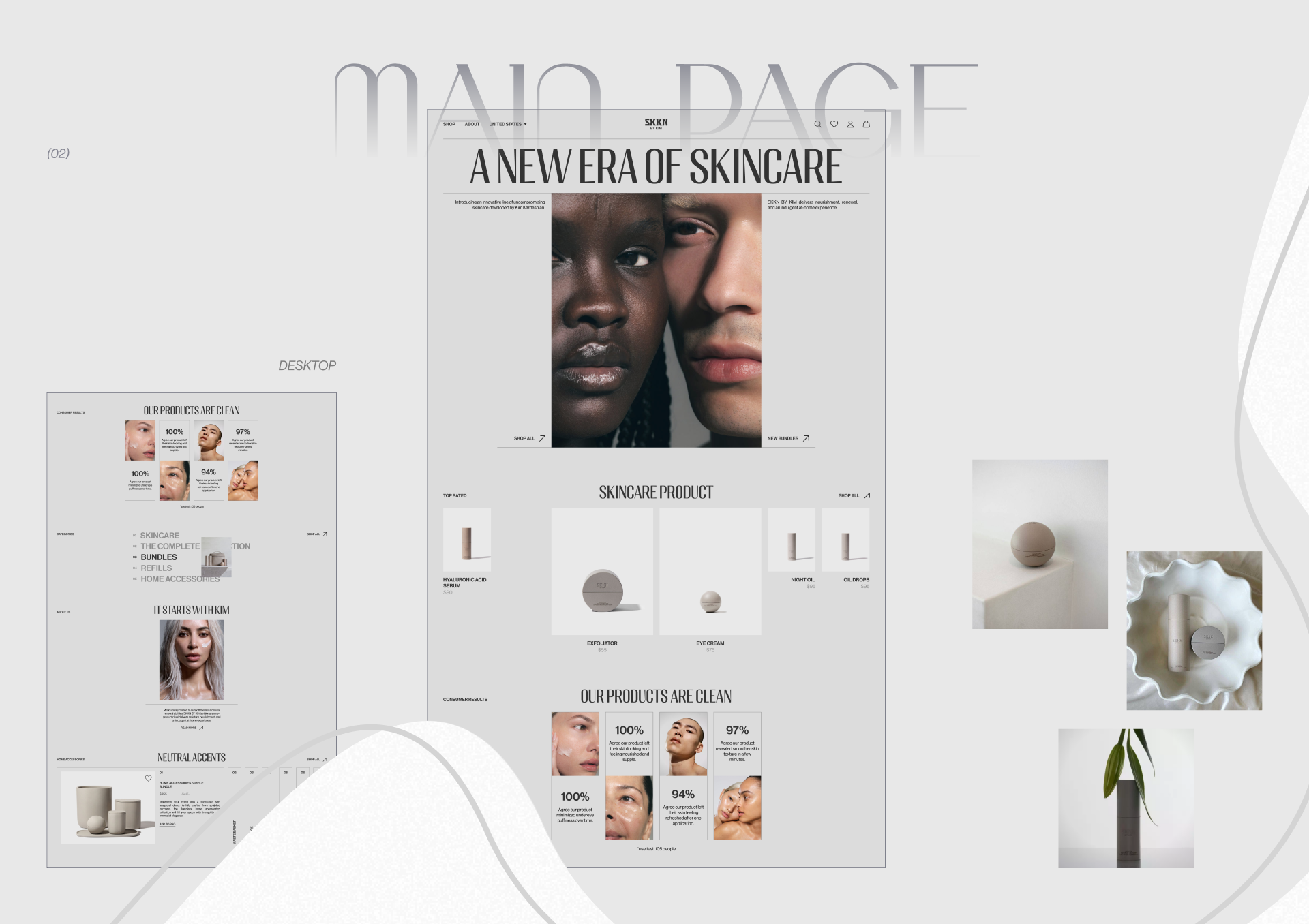 SKKN BY KIM | E-commerce redesign — Изображение №3 — Интерфейсы на Dprofile