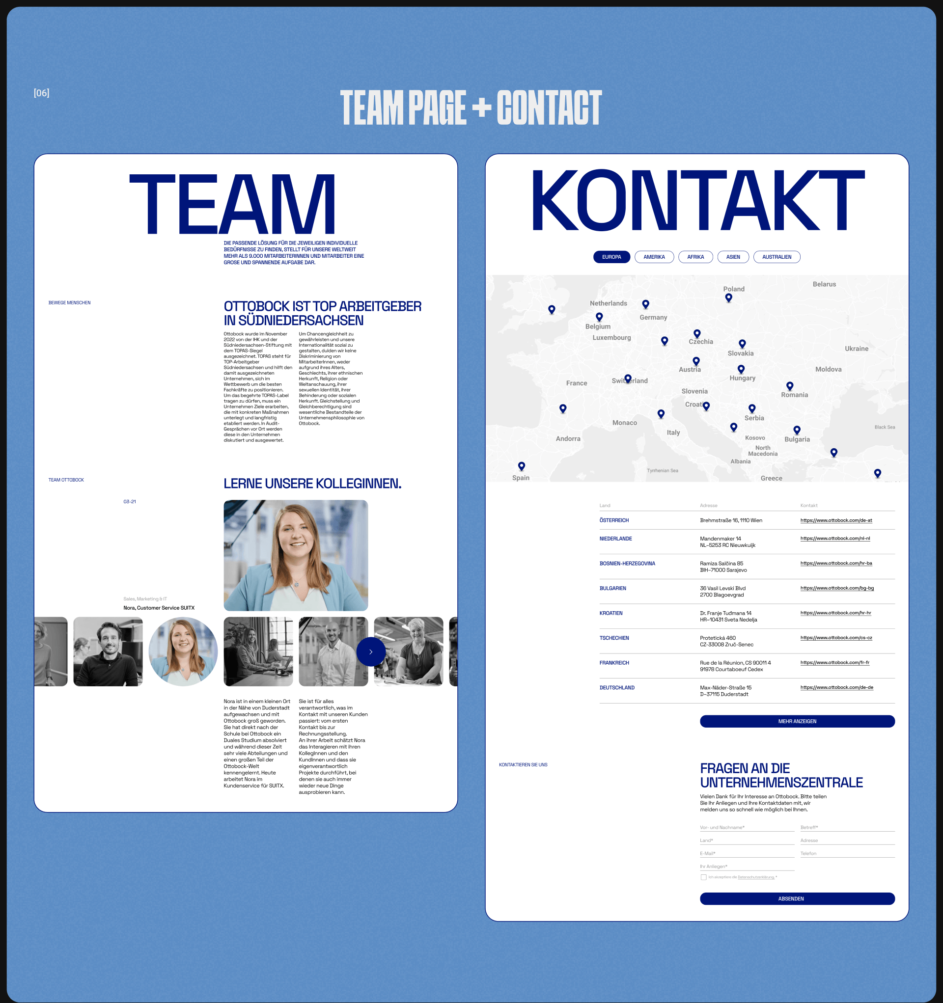 OTTOBOCK | Corporate Redesign — Изображение №14 — Интерфейсы, Анимация на Dprofile