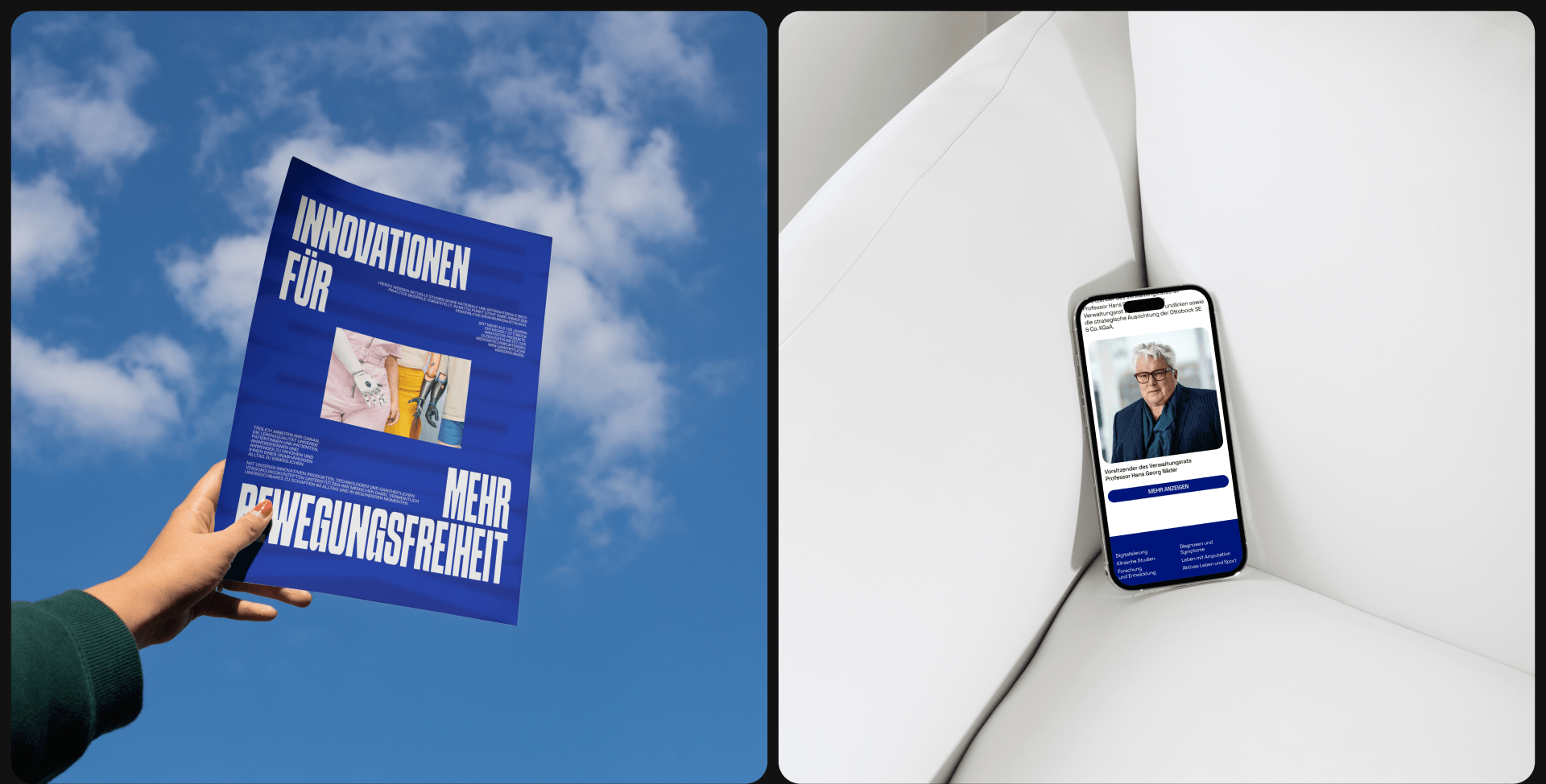 OTTOBOCK | Corporate Redesign — Изображение №13 — Интерфейсы, Анимация на Dprofile