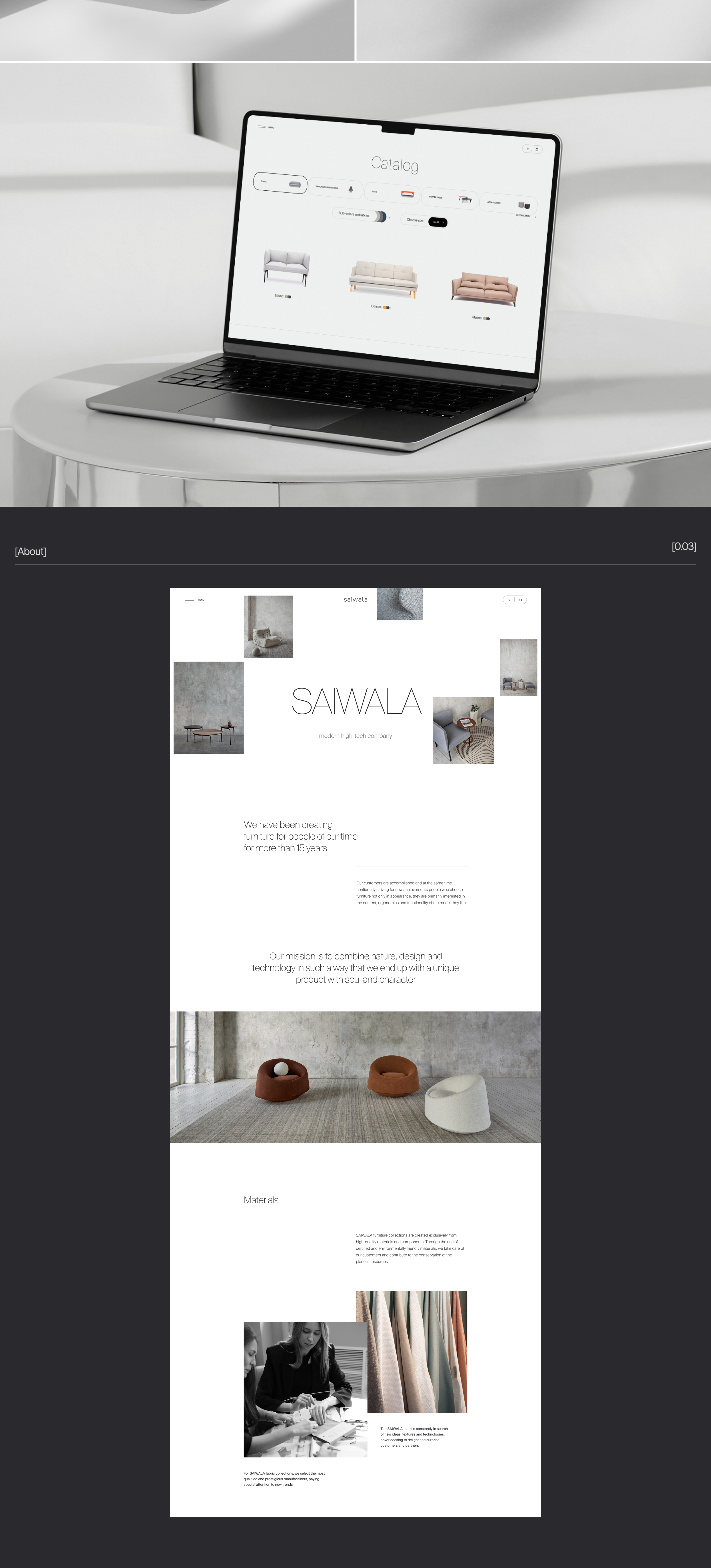 SAIWALA | Furniture — Изображение №4 — Интерфейсы, Брендинг на Dprofile