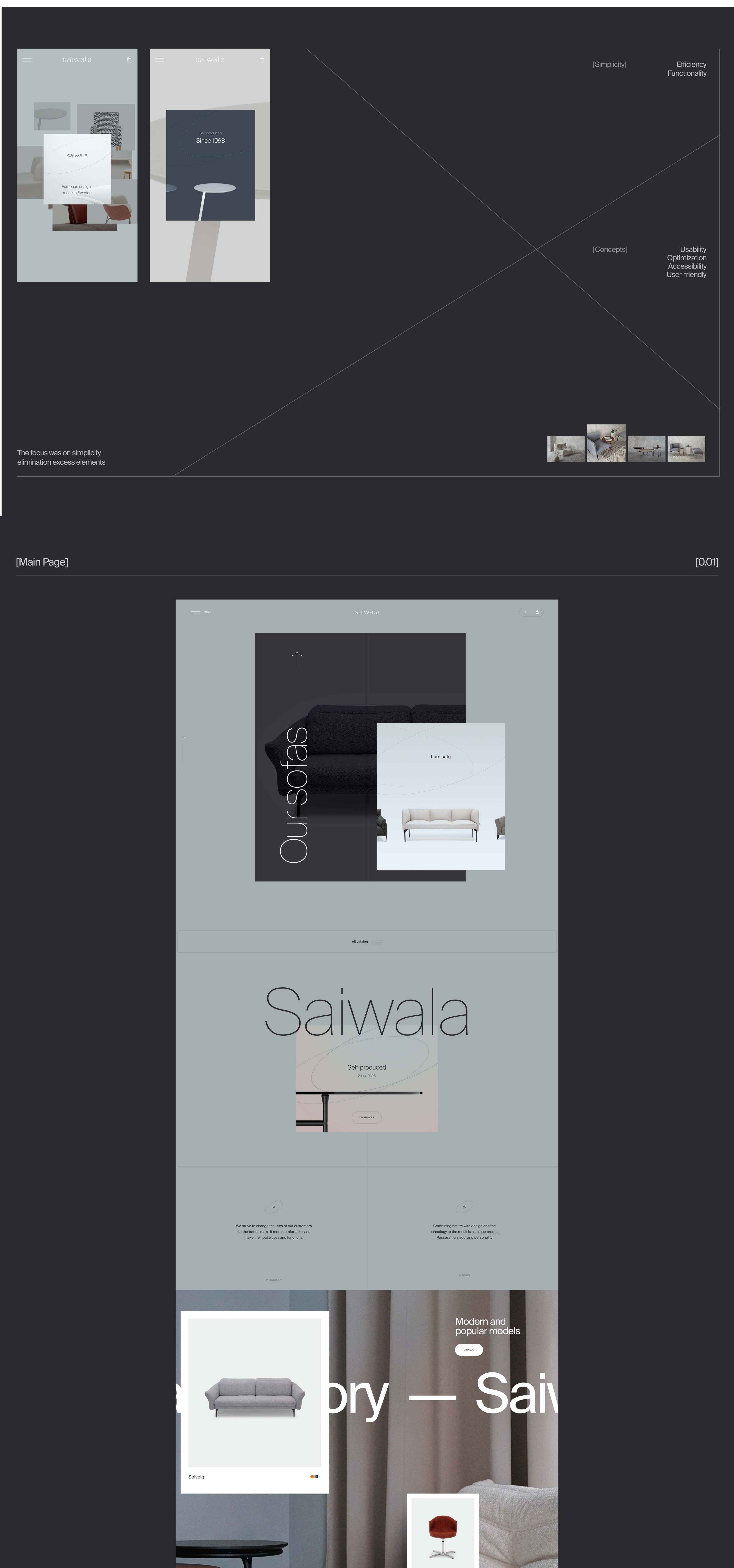 SAIWALA | Furniture — Изображение №1 — Интерфейсы, Брендинг на Dprofile