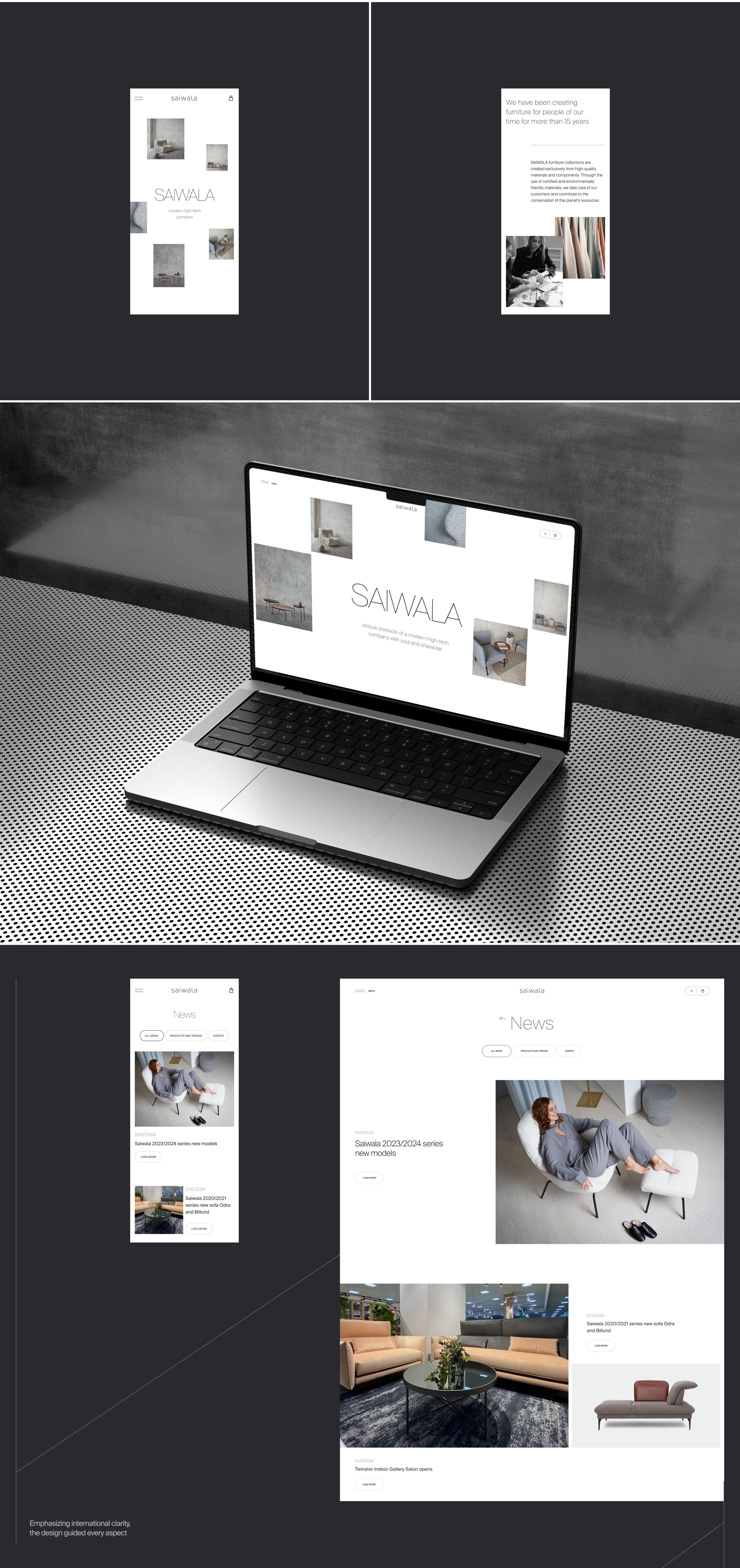 SAIWALA | Furniture — Изображение №5 — Интерфейсы, Брендинг на Dprofile