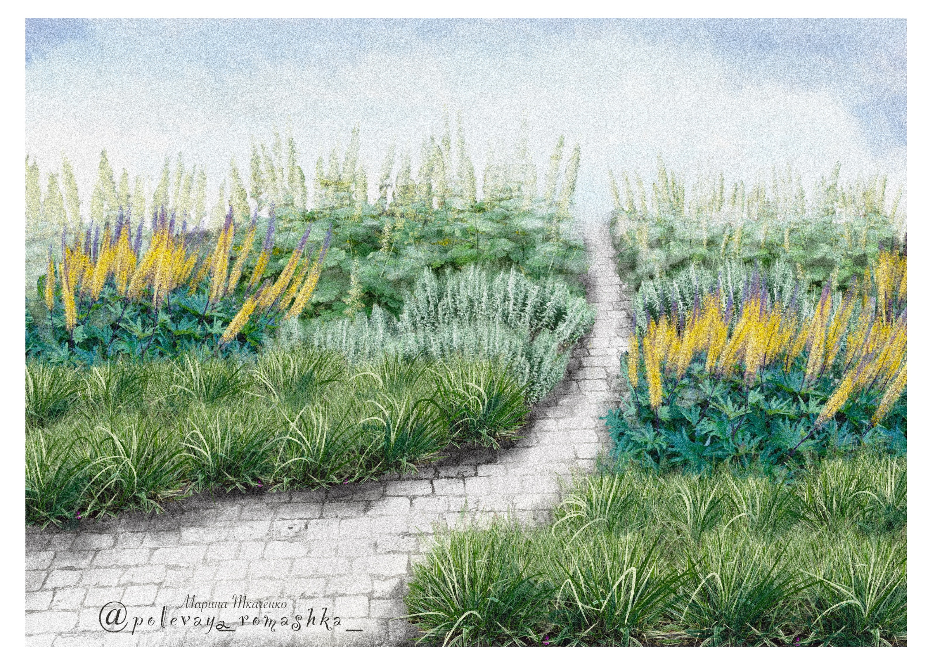 Серия ландшафтных скетчей — Изображение №1 — Иллюстрация, Графика на Dprofile