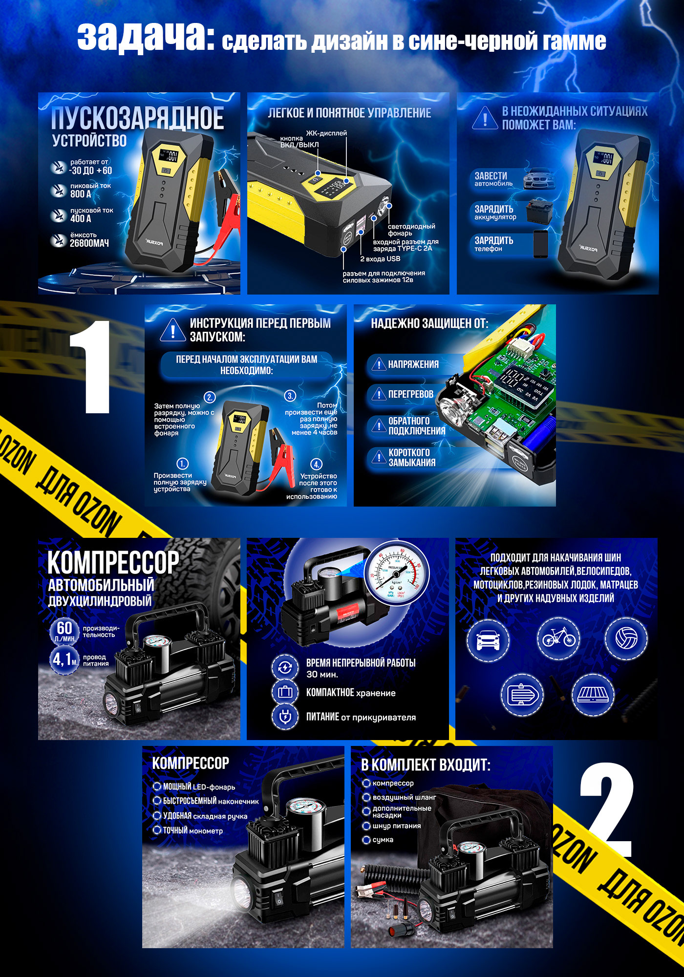 Дизайн карточек товаров/ инфографика — Изображение №2 — Графика на Dprofile
