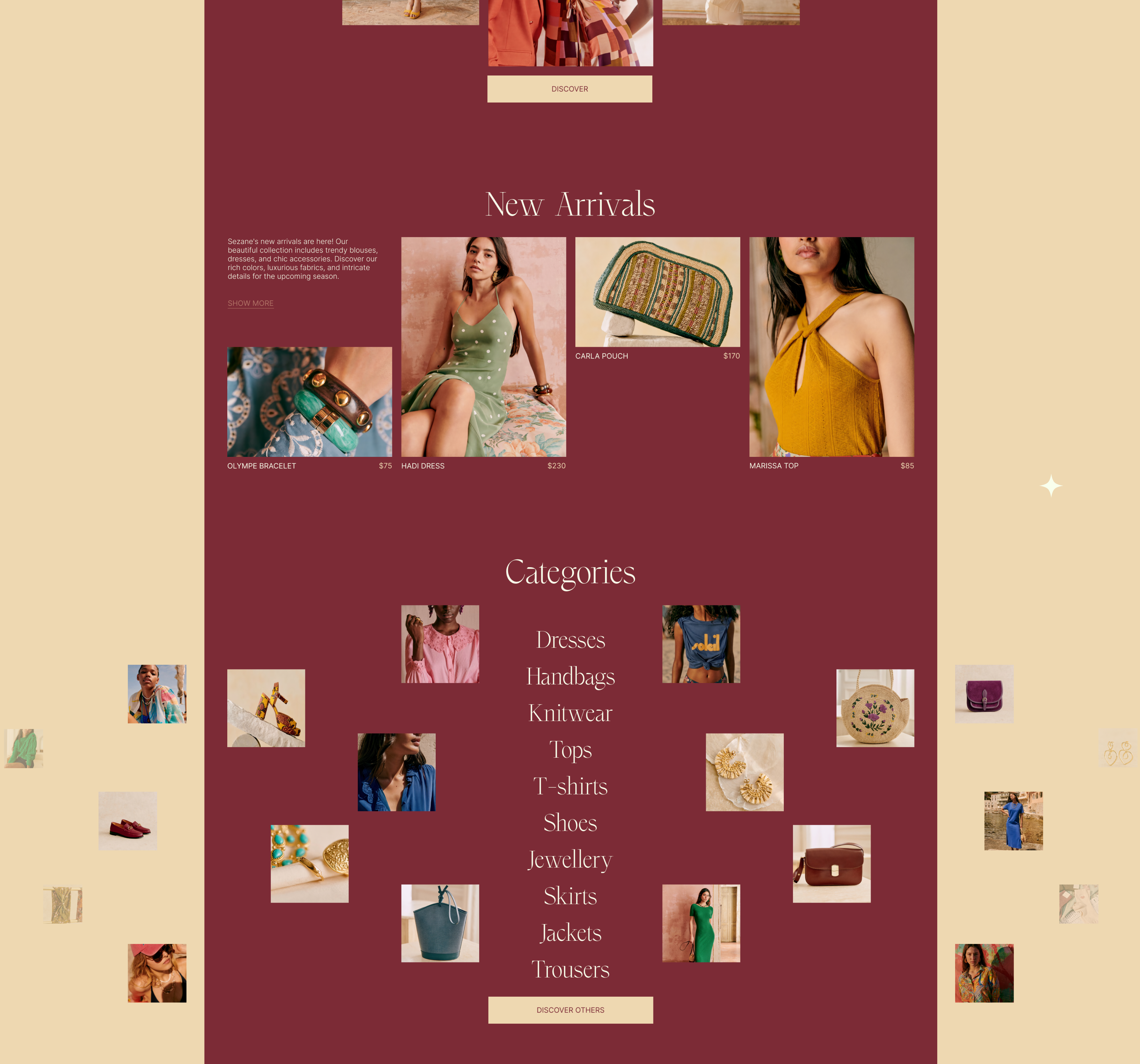 Sezane | E-commerce Redesign — Изображение №2 — Интерфейсы, Брендинг на Dprofile