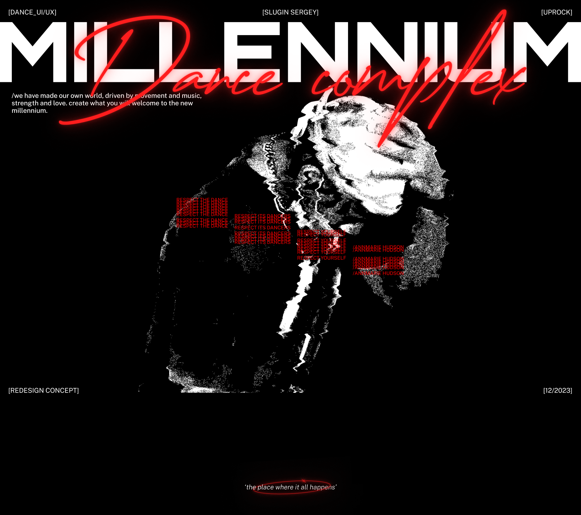 Millennium Dance Complex | Redesign concept — Изображение №1 — Интерфейсы, Графика на Dprofile
