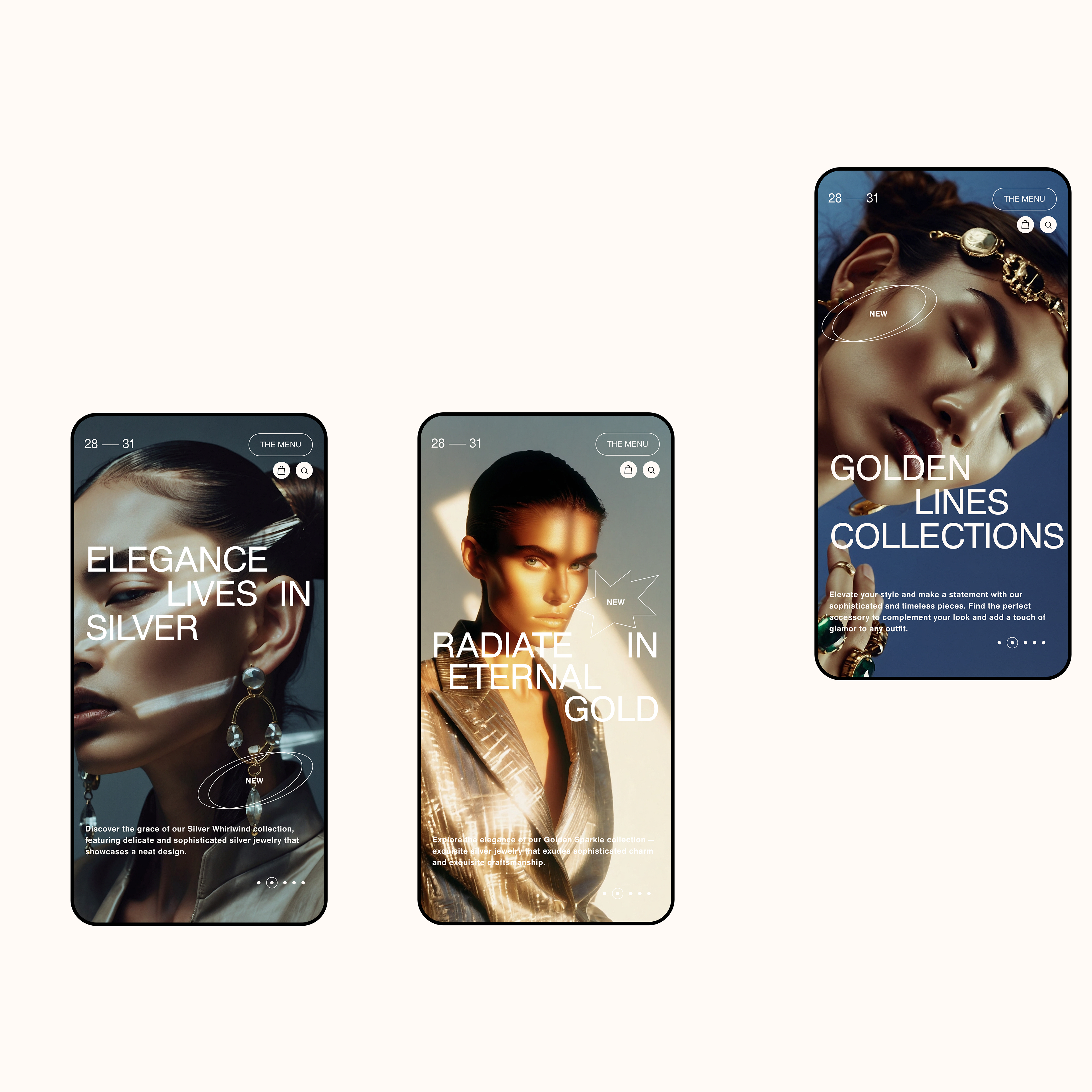 Design concept for the online jewelry store 28—31 STORE — Изображение №8 — Интерфейсы, Брендинг на Dprofile
