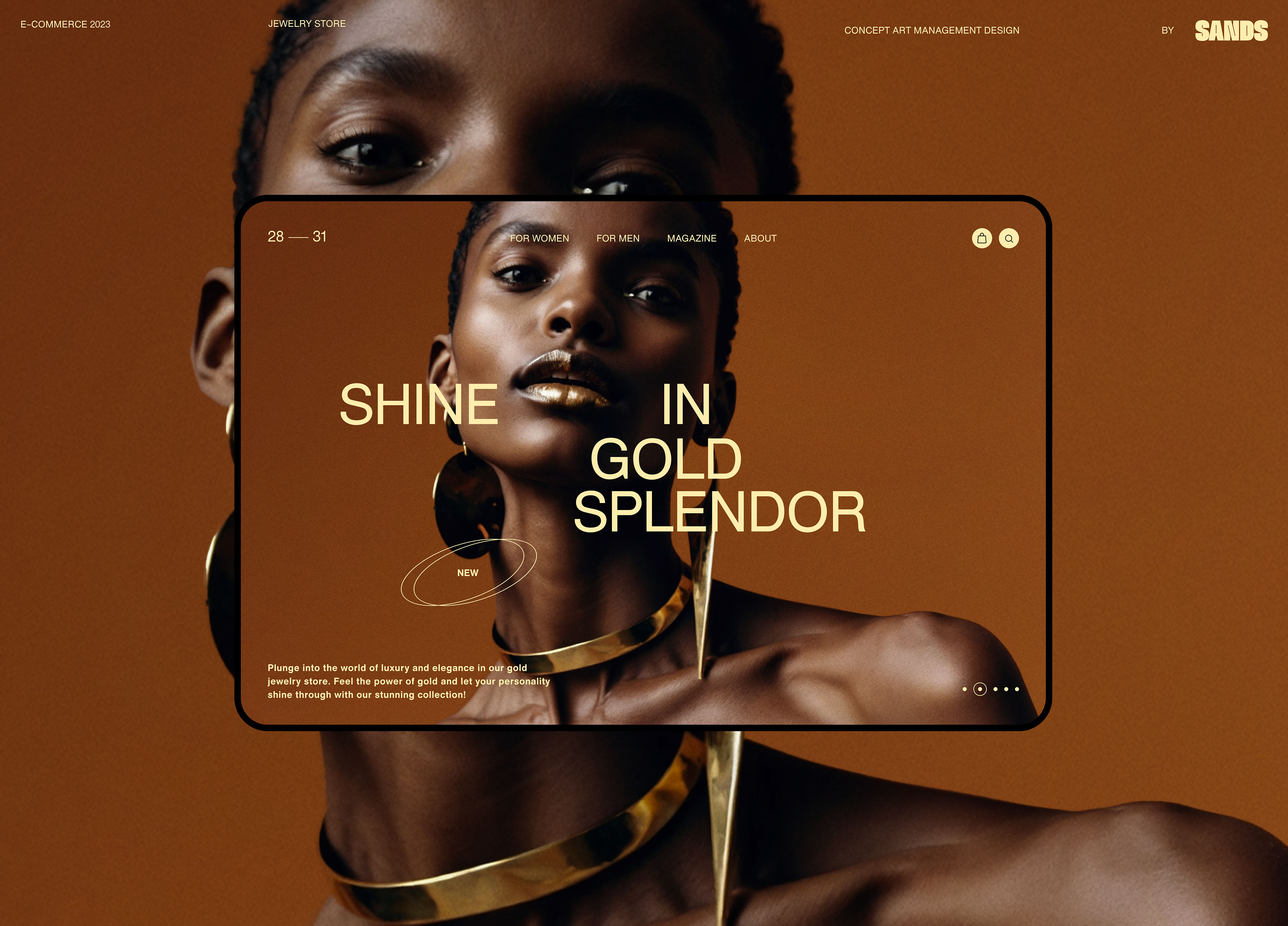 Design concept for the online jewelry store 28—31 STORE — Изображение №1 — Интерфейсы, Брендинг на Dprofile