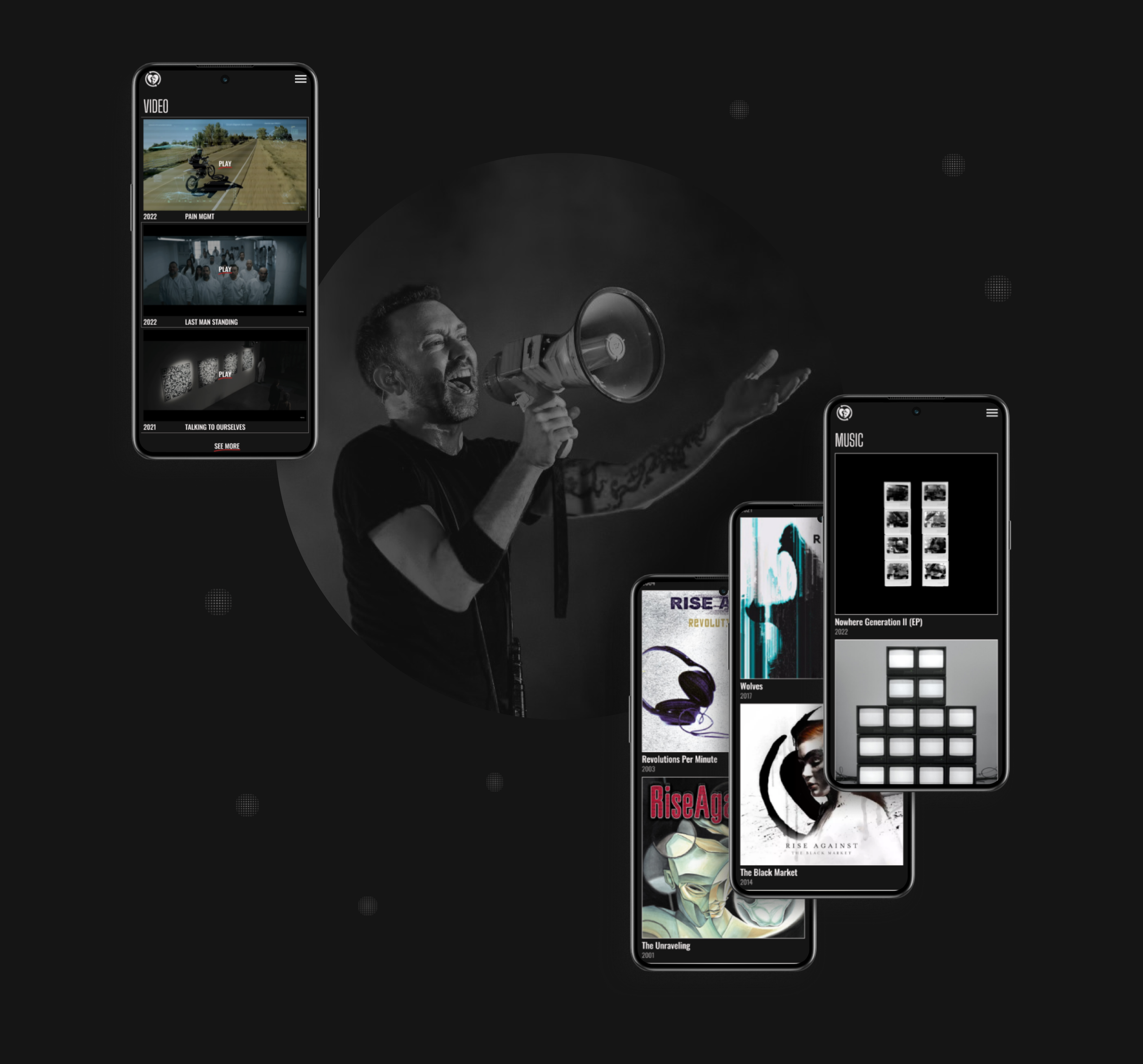 RISE AGAINST | Corporate website redesign — Изображение №4 — Интерфейсы на Dprofile