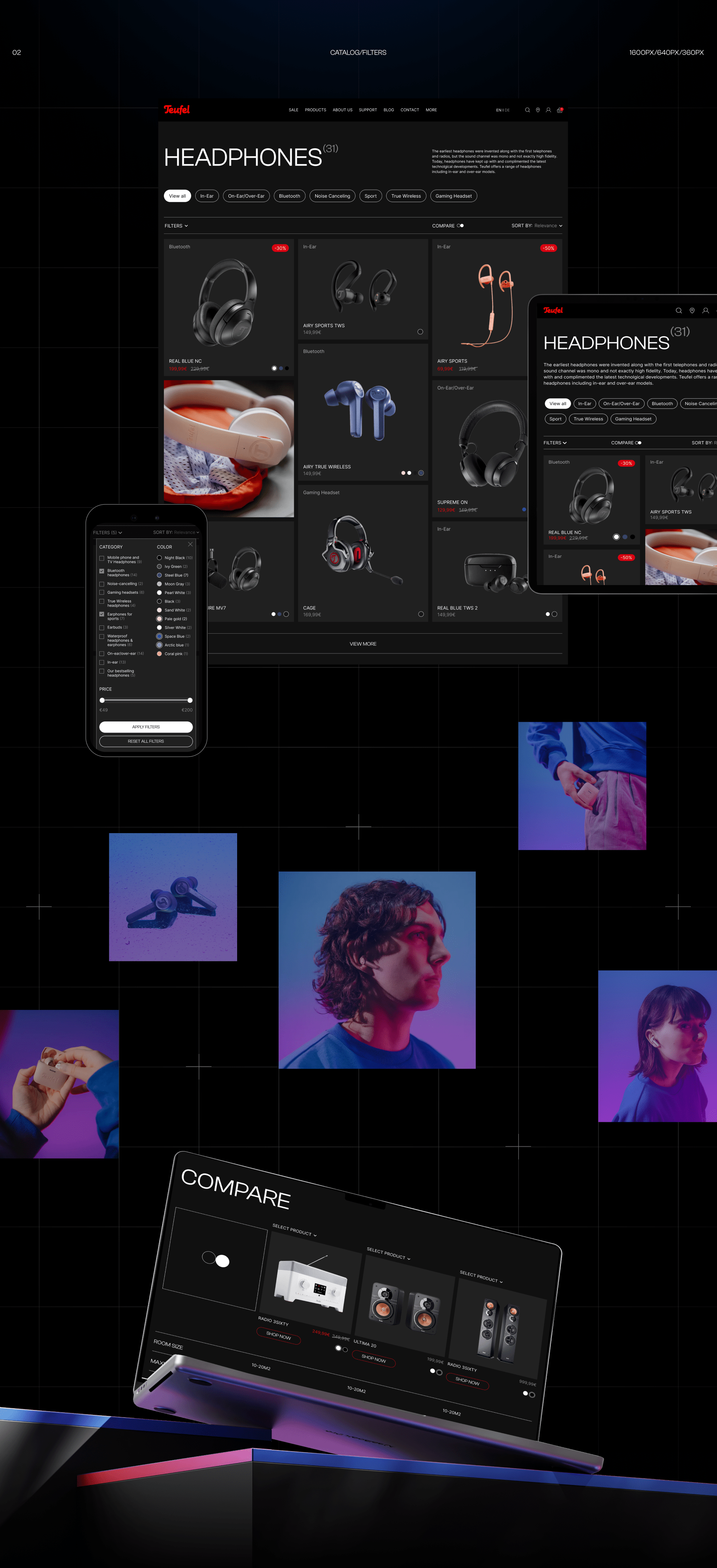 TEUFEL | Redesign concept — Изображение №6 — Интерфейсы, Графика на Dprofile