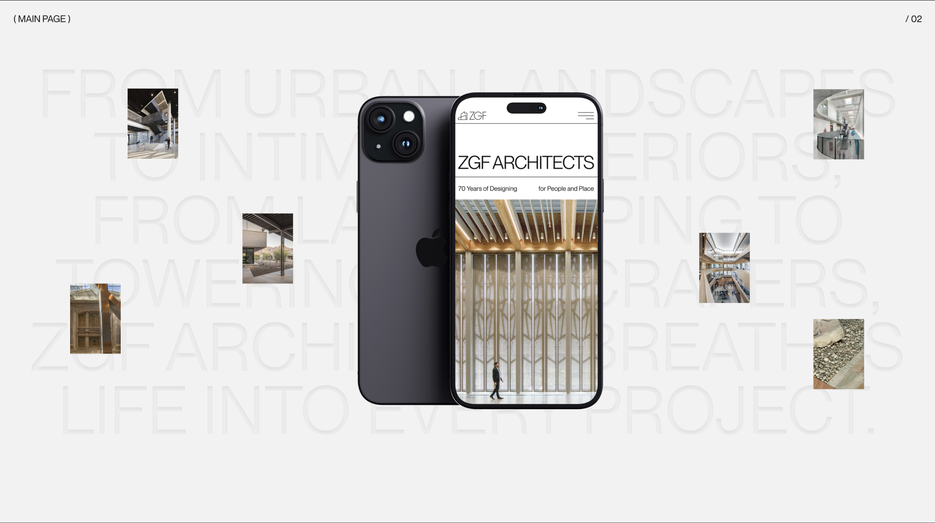 ZGF Architects | Corporate Website — Изображение №3 — Интерфейсы, Анимация на Dprofile