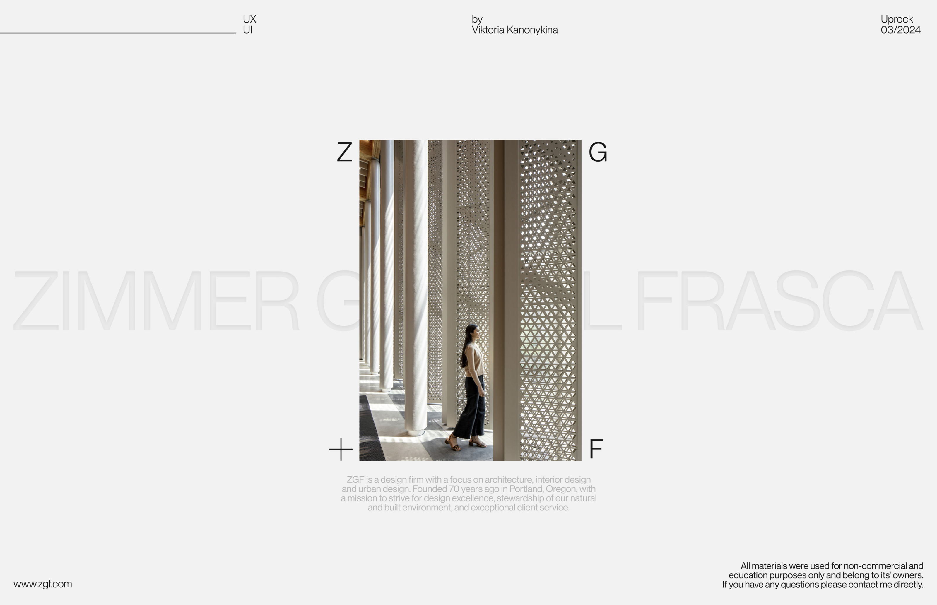 ZGF Architects | Corporate Website — Изображение №1 — Интерфейсы, Анимация на Dprofile