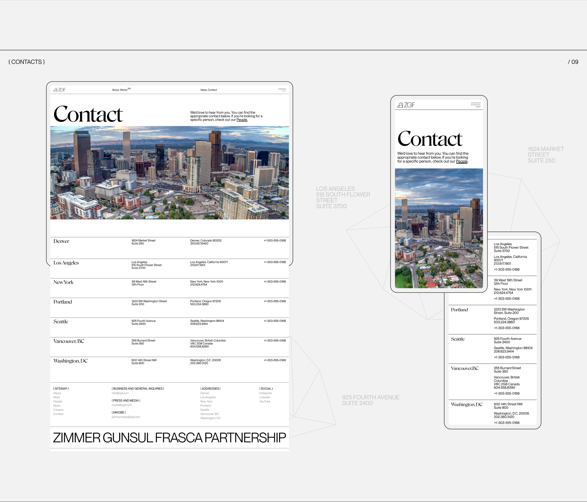ZGF Architects | Corporate Website — Изображение №12 — Интерфейсы, Анимация на Dprofile