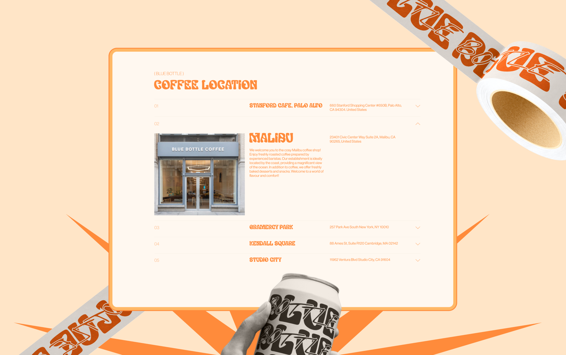 Blue Bottle | Landing page — Изображение №10 — Интерфейсы, Брендинг на Dprofile