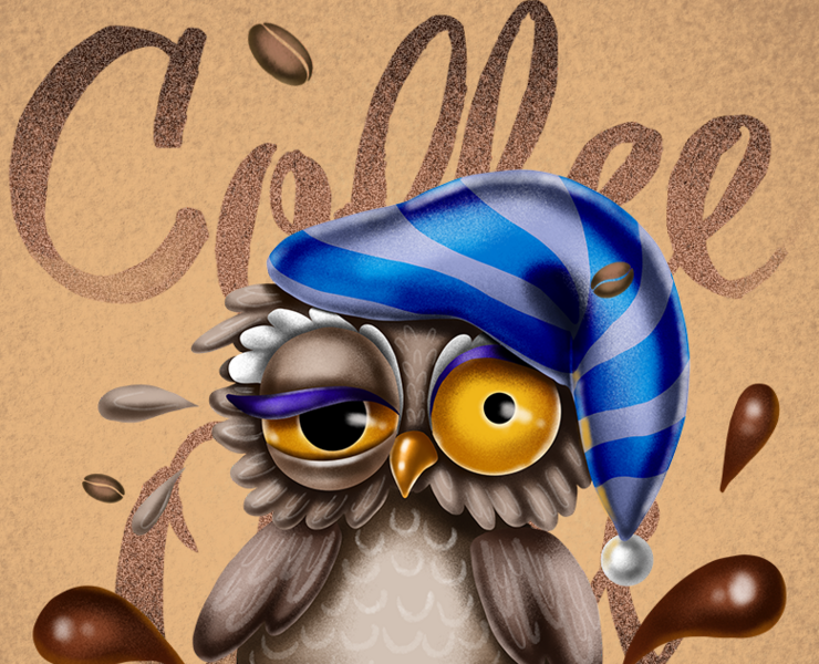 Кофейные совы — Брендинг, Иллюстрация на Dprofile